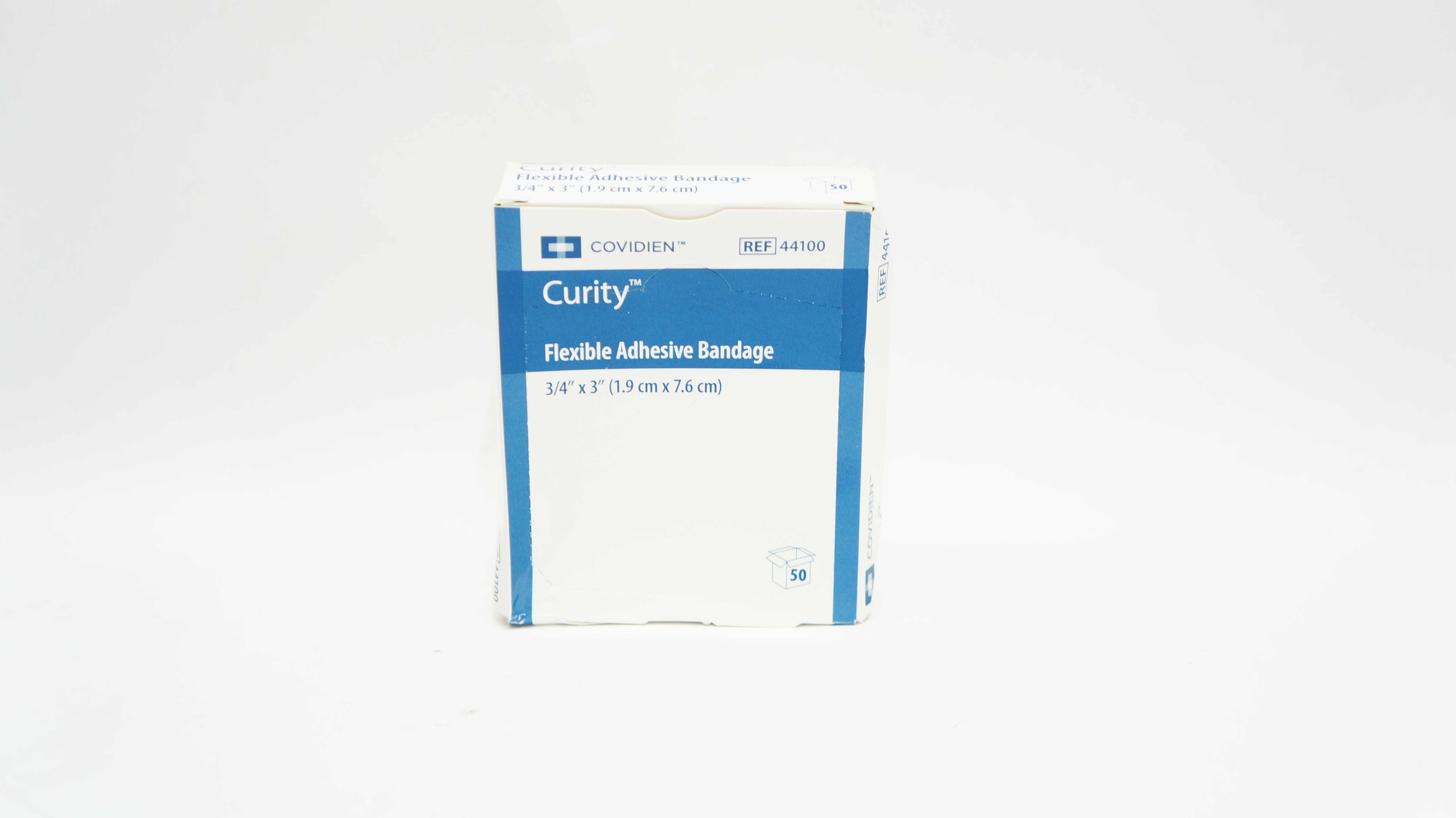 Covidien 44100 Curity Flexible Adhesive Bandage 3/4inch x 3inch - Box of 50