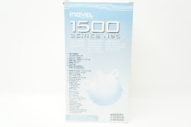 Inovel 1512N95 1500 Series N95 Healthcare Particulate Respirator - Box of 20