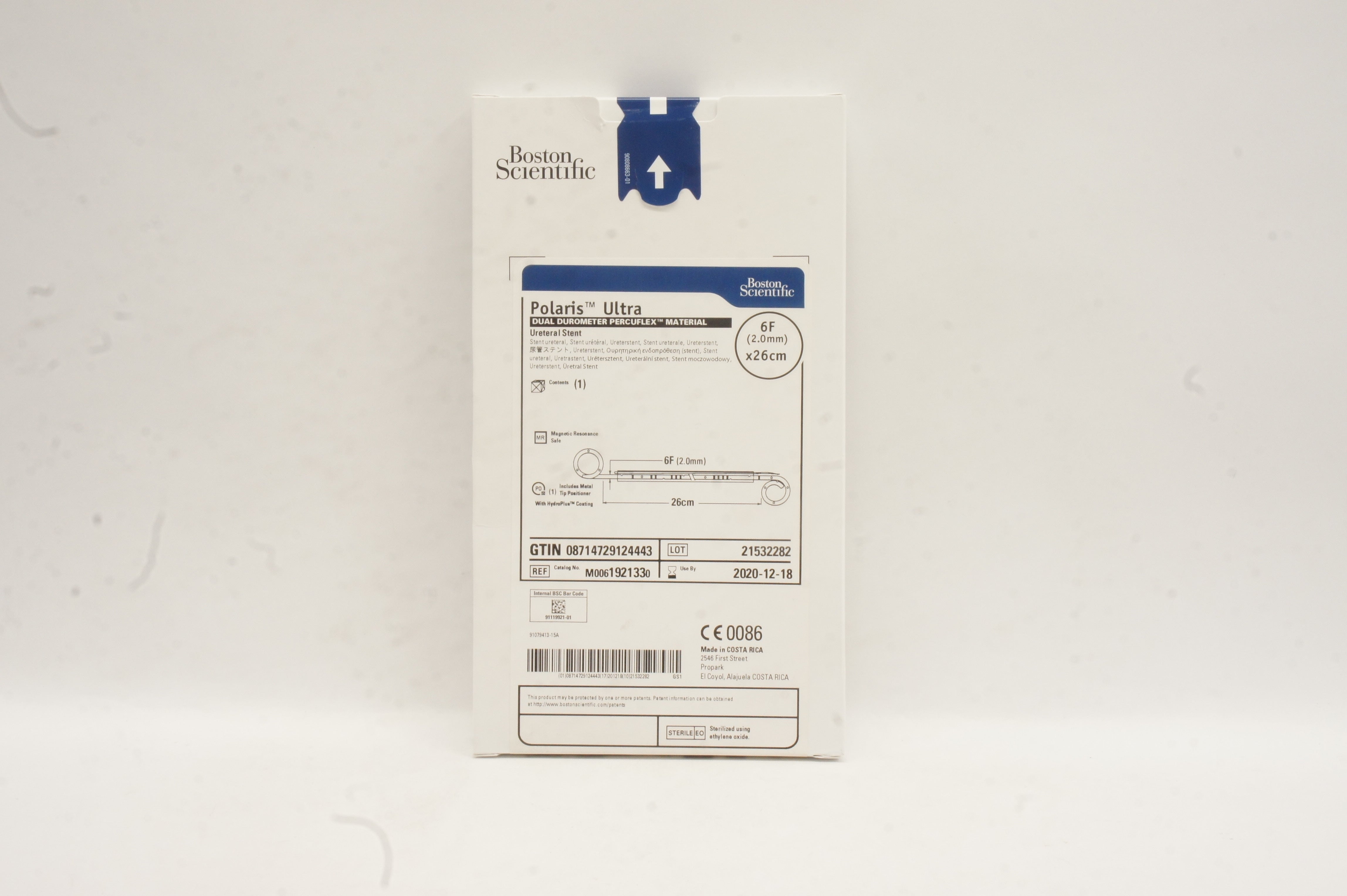 Boston Scientific 192133 Polaris Ultra Ureteral Stnt 6F x 26cm (x)