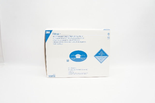 3M 1838FSG Filtron High Performance Surgical Mask with Face Shield (x)-Box of 50