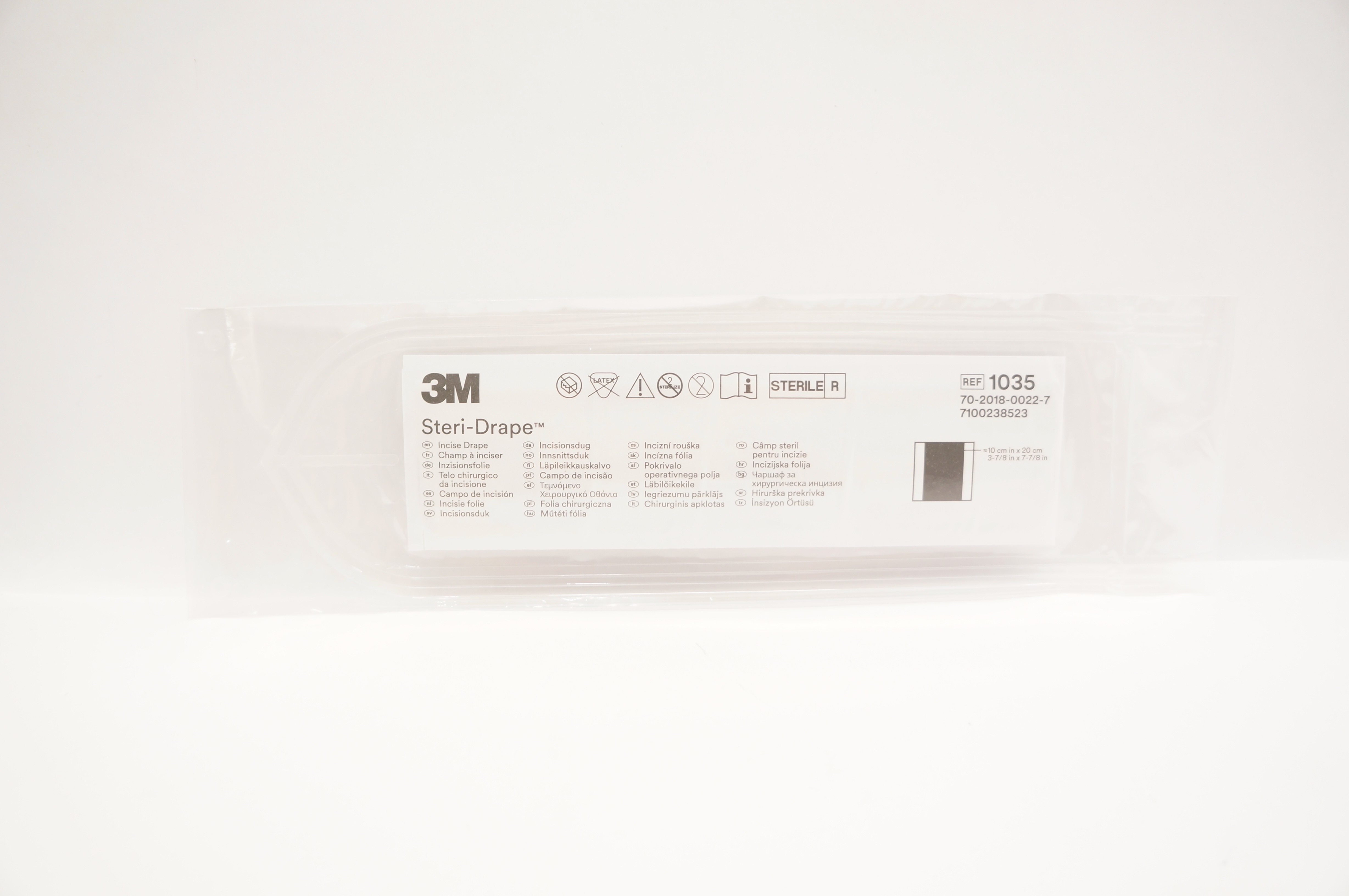 3M 1035 Steri-Drape Incise Drape 3-7/8 x 7-7/8
