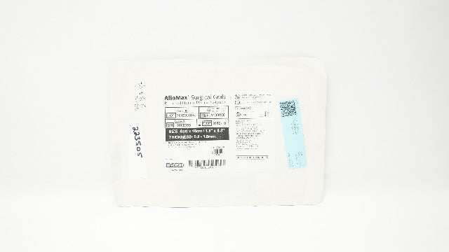 Bard 1180050 AlloMAx Surgical Graft Processed Human Dermal Collagen 1.6x6.3in(x)