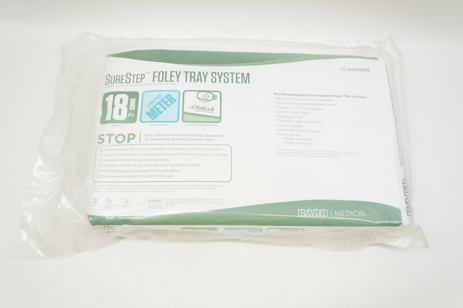 Bard A304918 SureStep Foley Tray System 18Fr. (x)