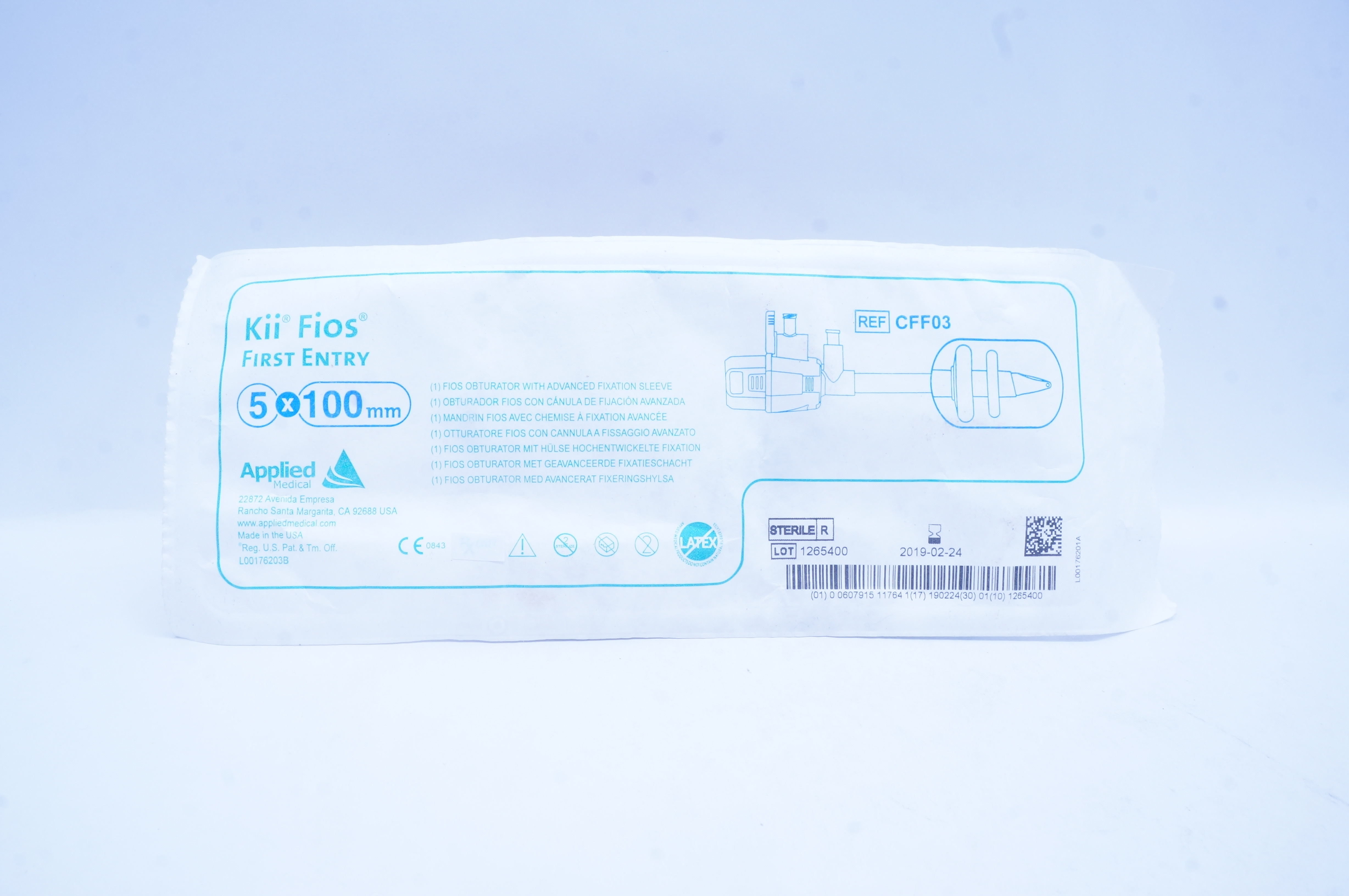 Applied Medical CFF03 Kii Fios First Entry 5 x 100mm (x)