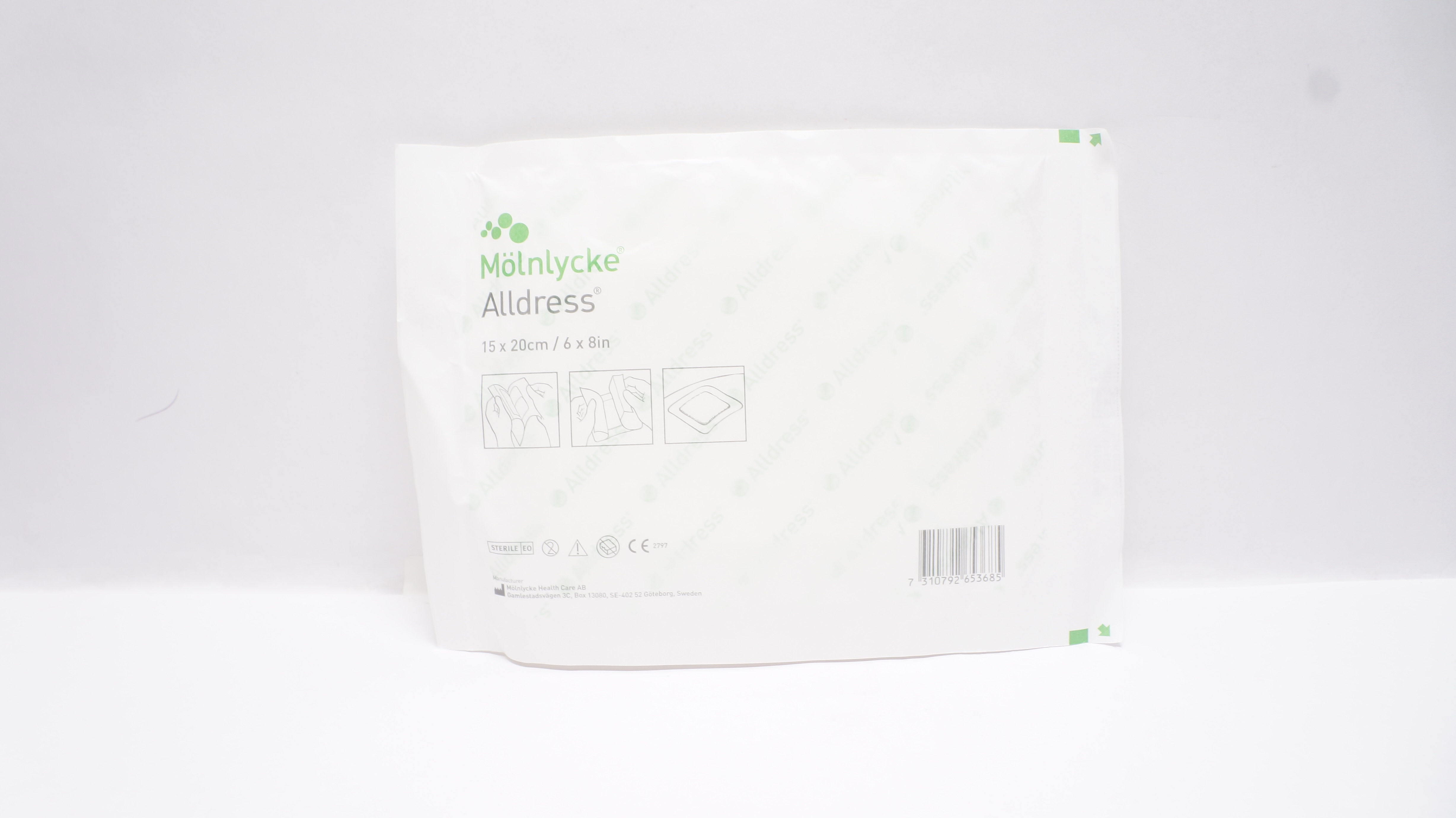Molnlycke 265369 Alldress Absorbent Vapour Permeable Dressing 6inch x 8inch (x)