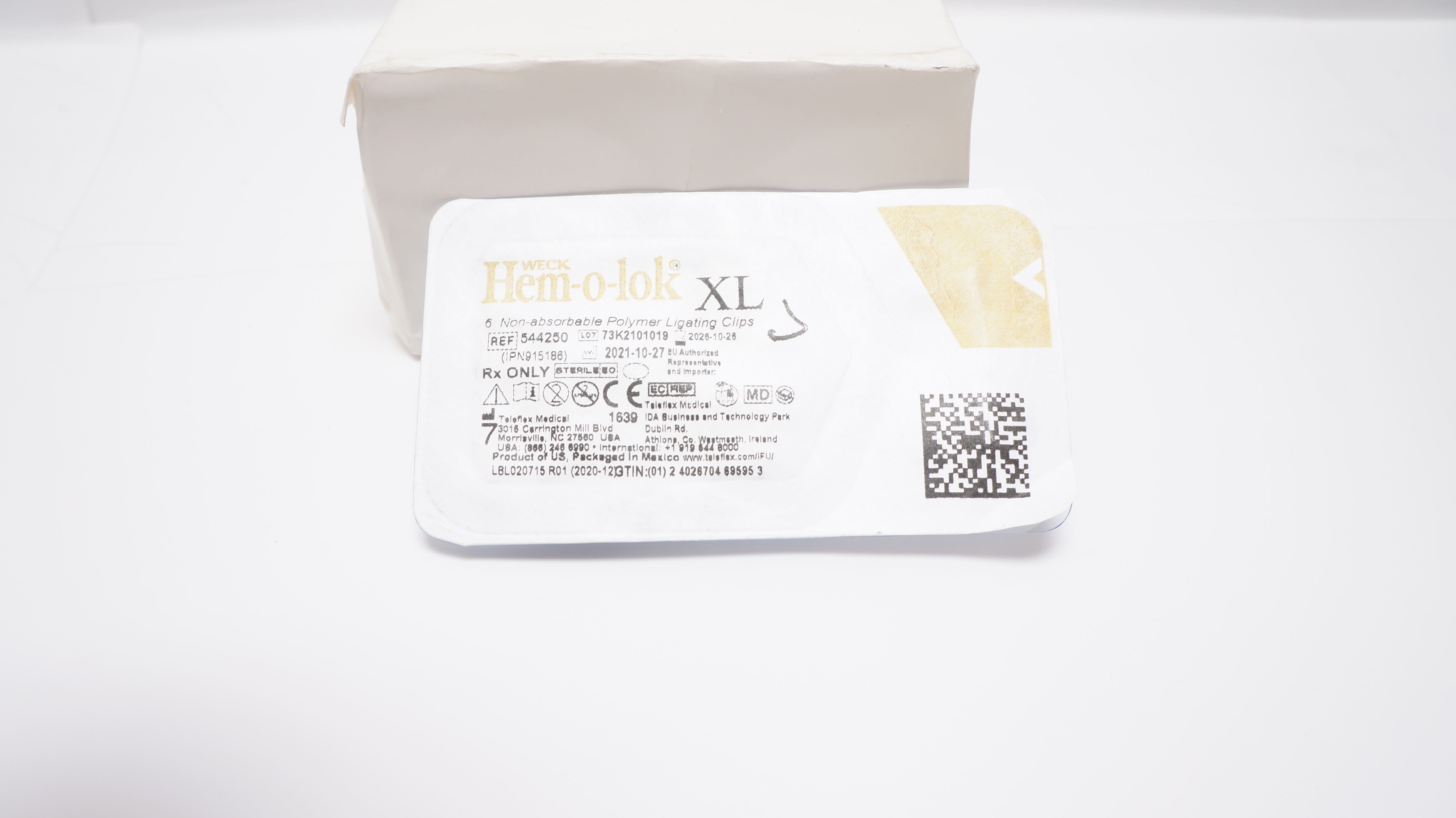 Weck 544250 Hem-o-lok XL 6 Non-Absorbable Polymer Ligating Clips