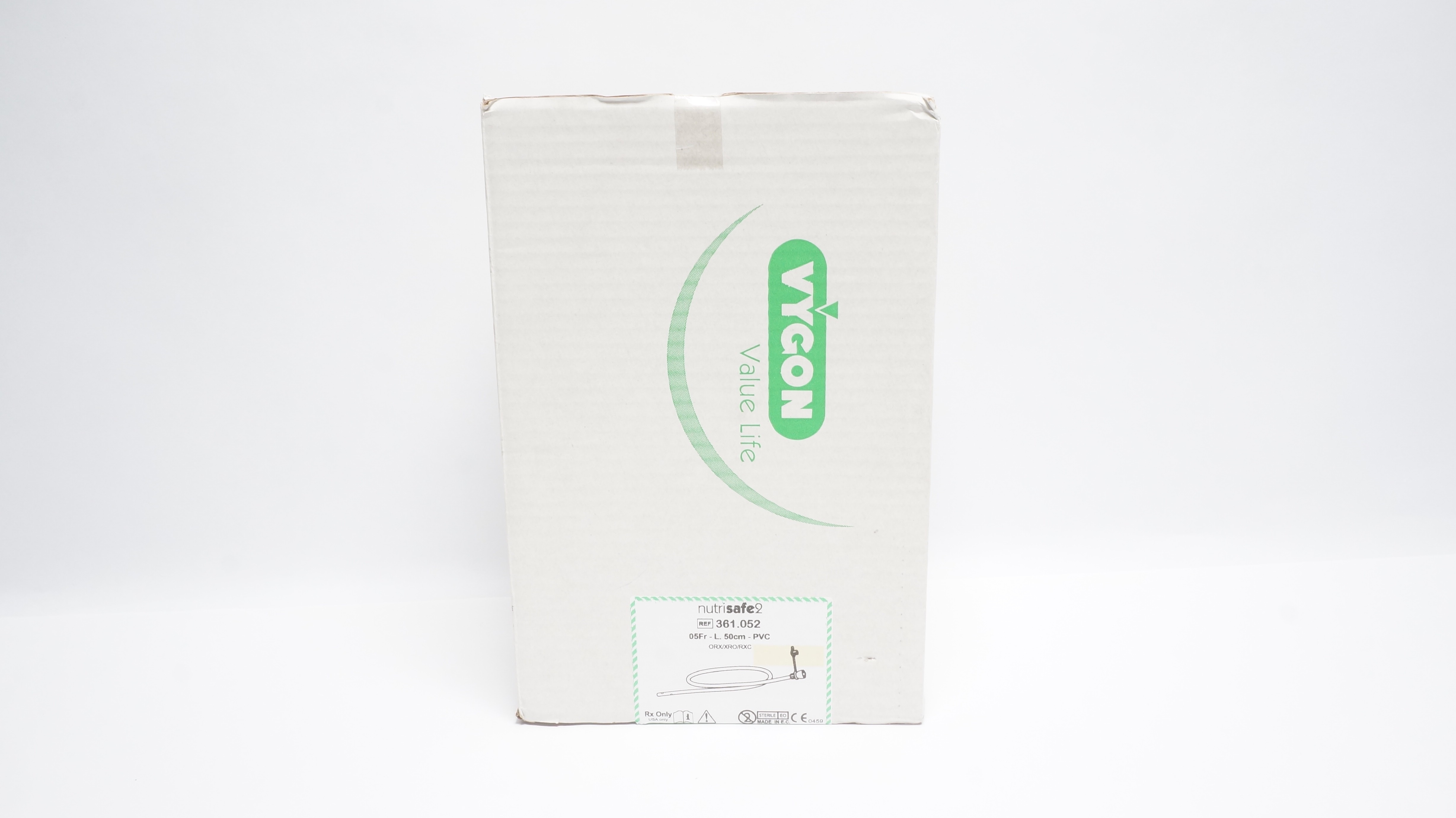 Vygon 361.052 Value Life PVC DEHp-Free Feeding Tube 05Fr x L.50cm - Box of 25