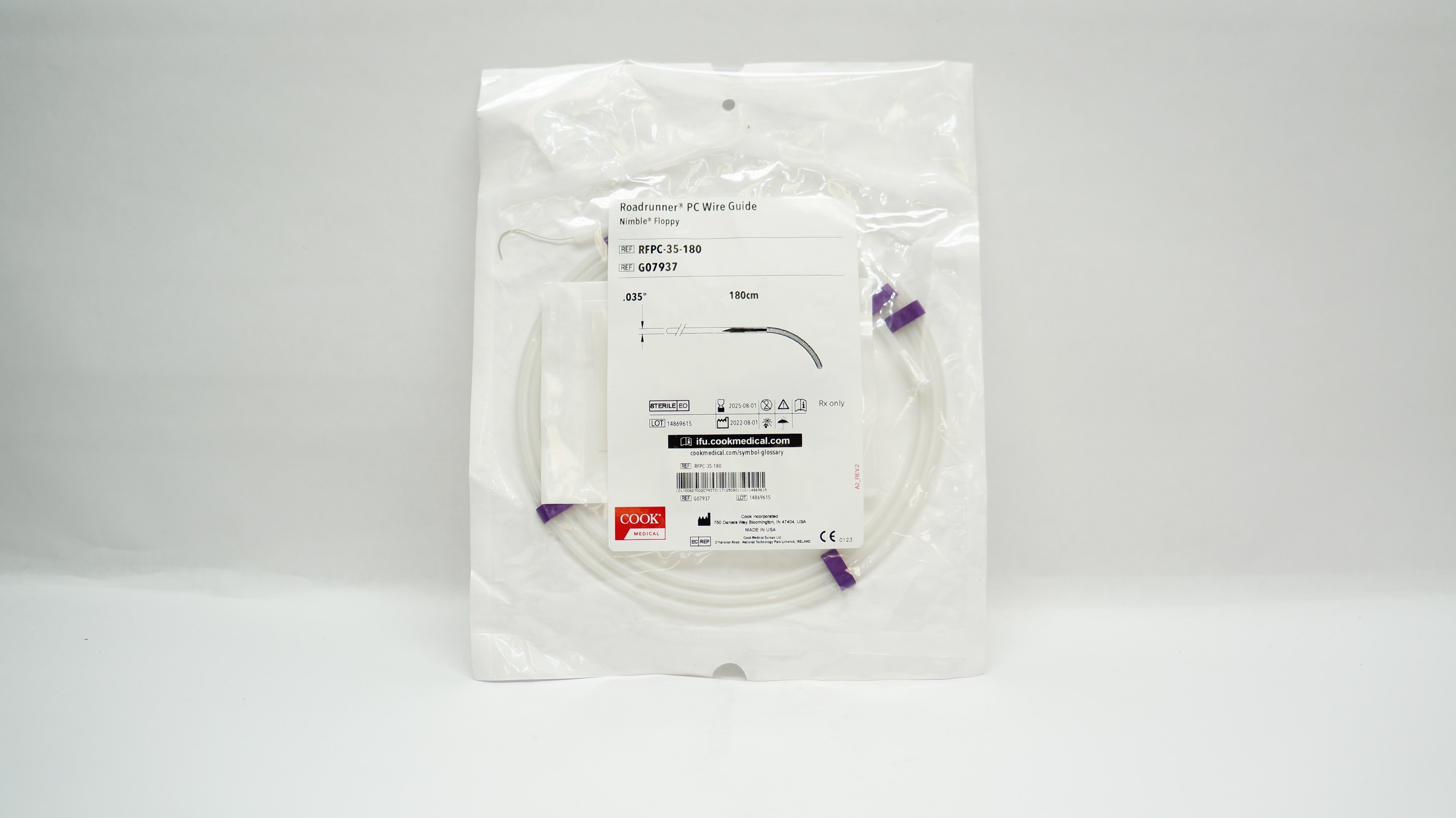 Cook G07937 Roadrunner PC Wire Guide Nimble Floppy 0.035in. x 180cm