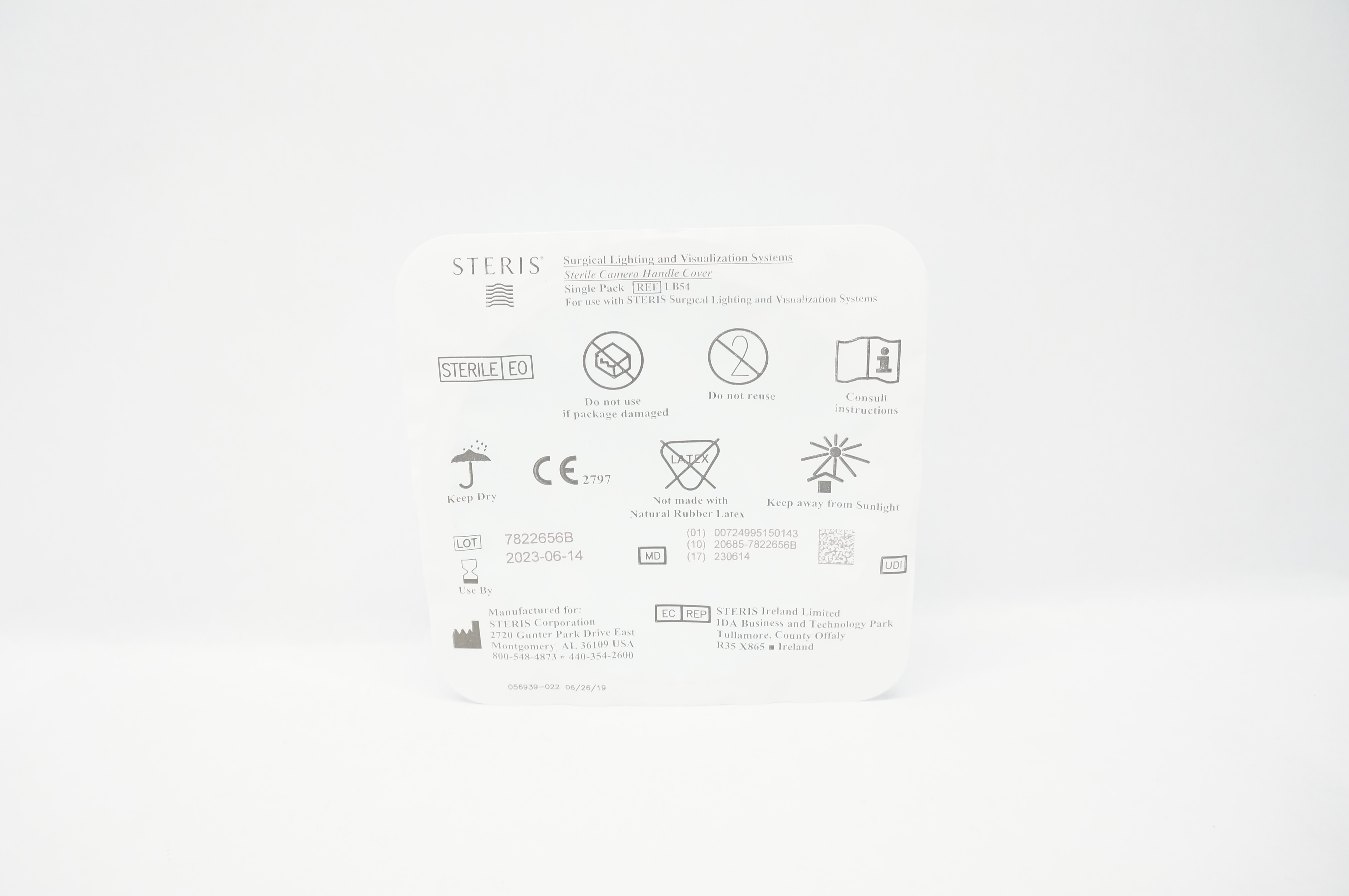 Steris LB54 Surgical Lighting and Visualization Systems Camera Handle Cover