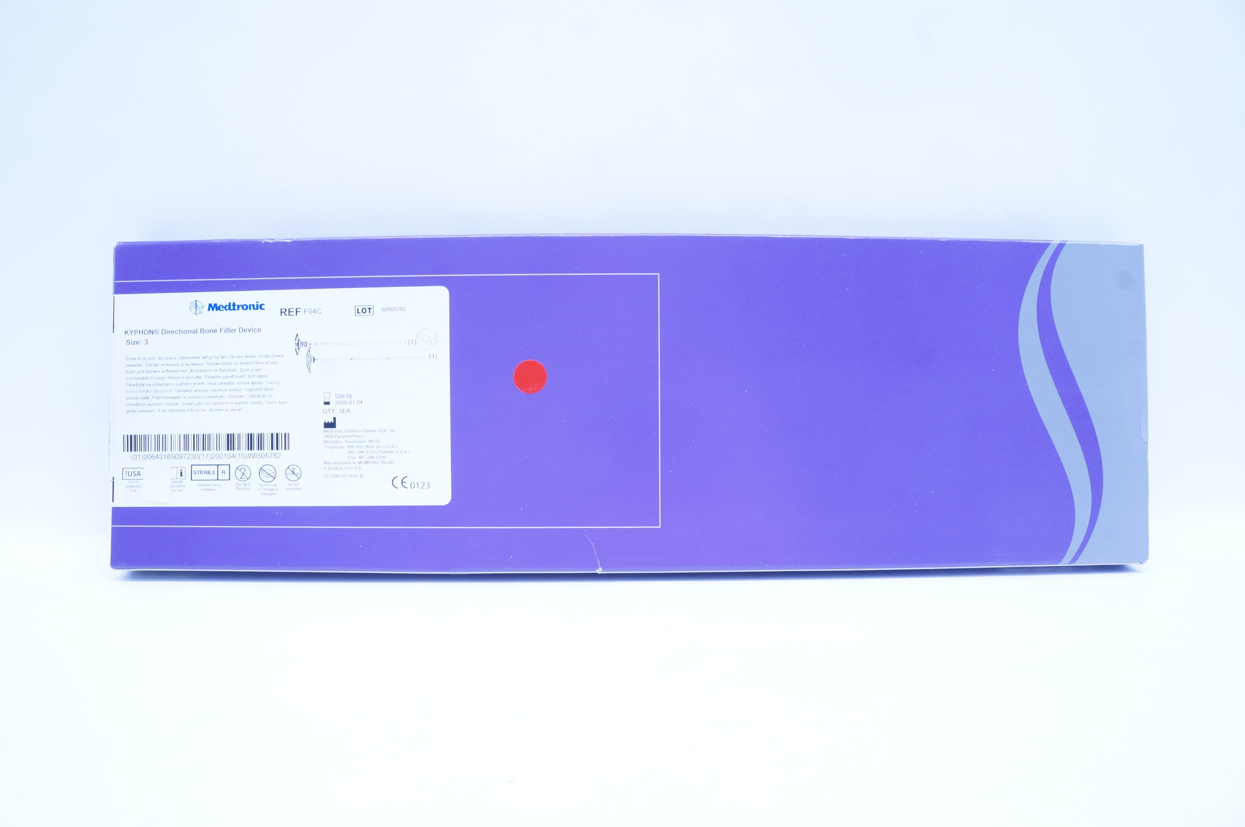 Medtronic F04C Balloon Kyphoplasty, Directional Bone Filler Device, Size 3 (x)