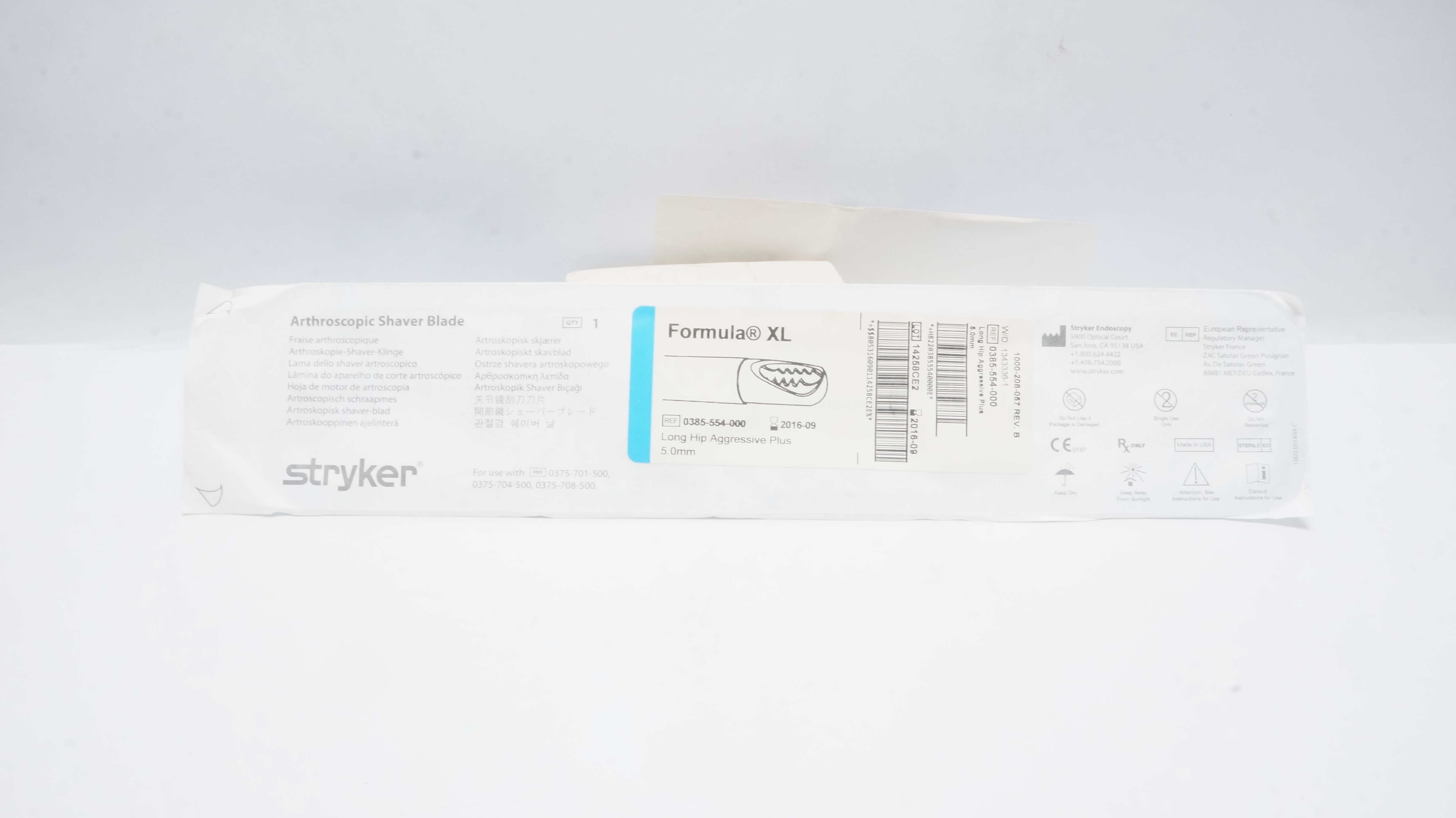 STRYKER 0385-554-000 Formula XL Arthroscopic Shaver Blade, 5.0 mm (x)