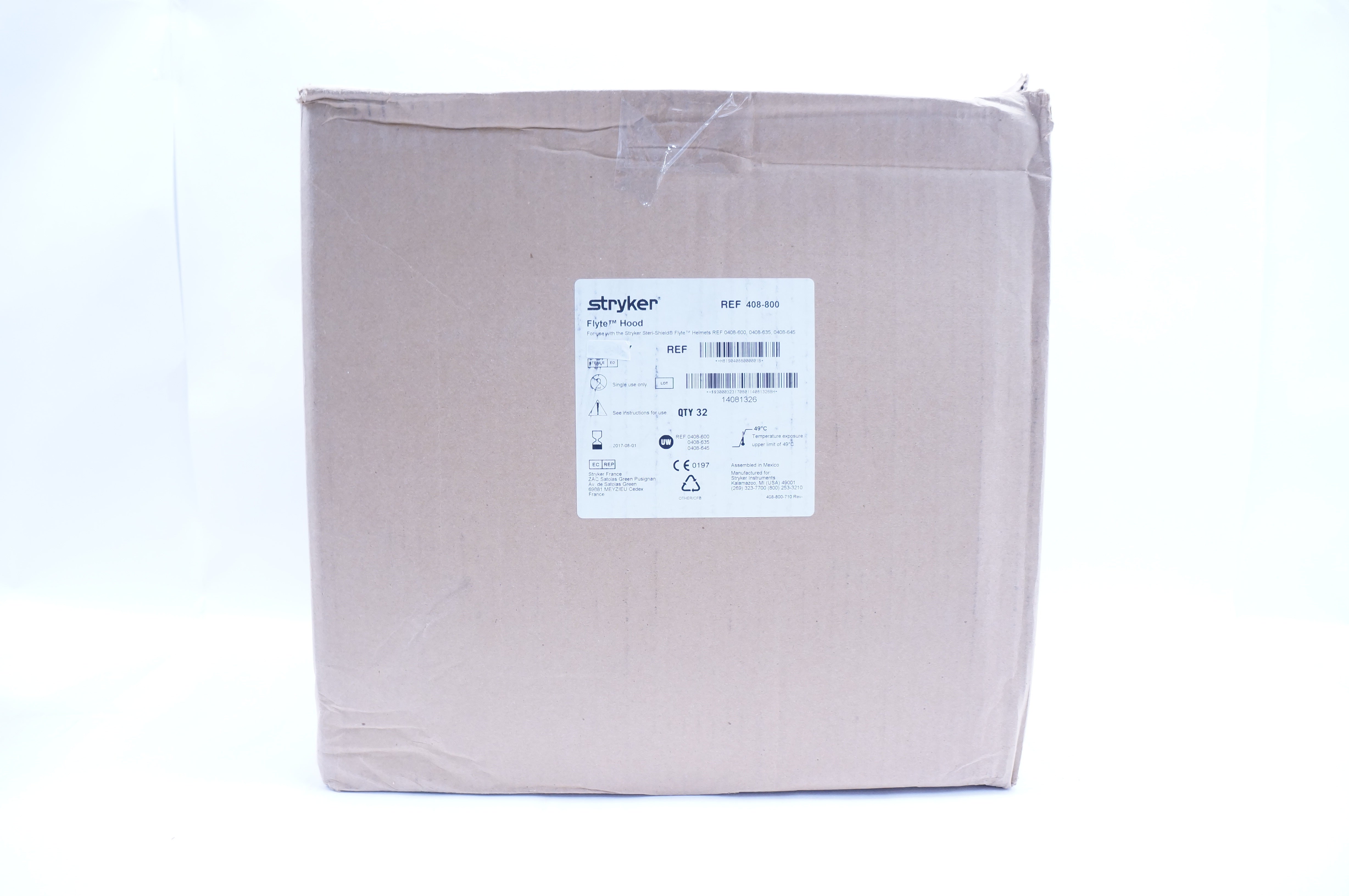 Stryker 408-800 Flyte Hood (x) - Box of 27