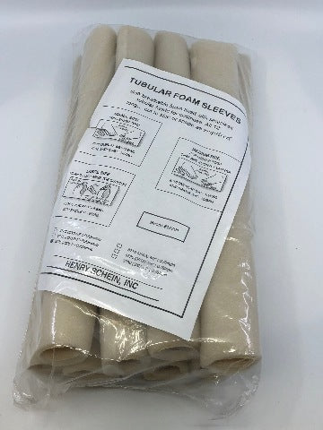 Henry Schein 8725 Tubular Foam Sleeves, Size Large, Overlap 1inch ~ Pack of 8