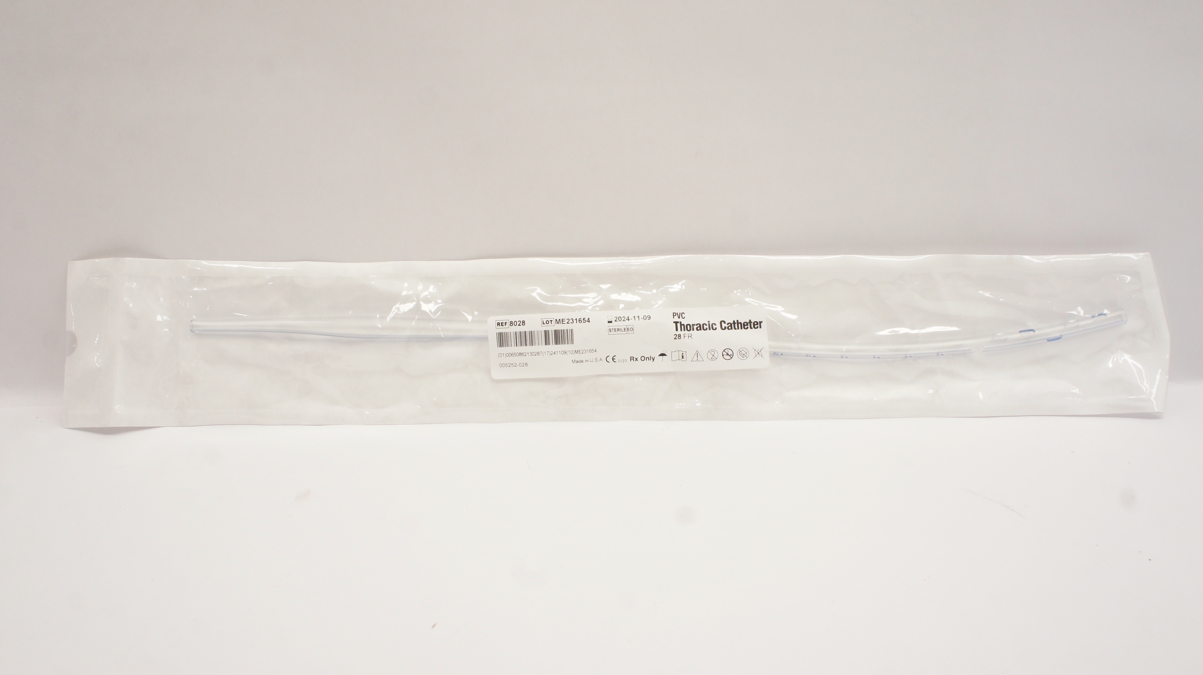 Atrium 8028 PVC Thoracic Cath. 28FR