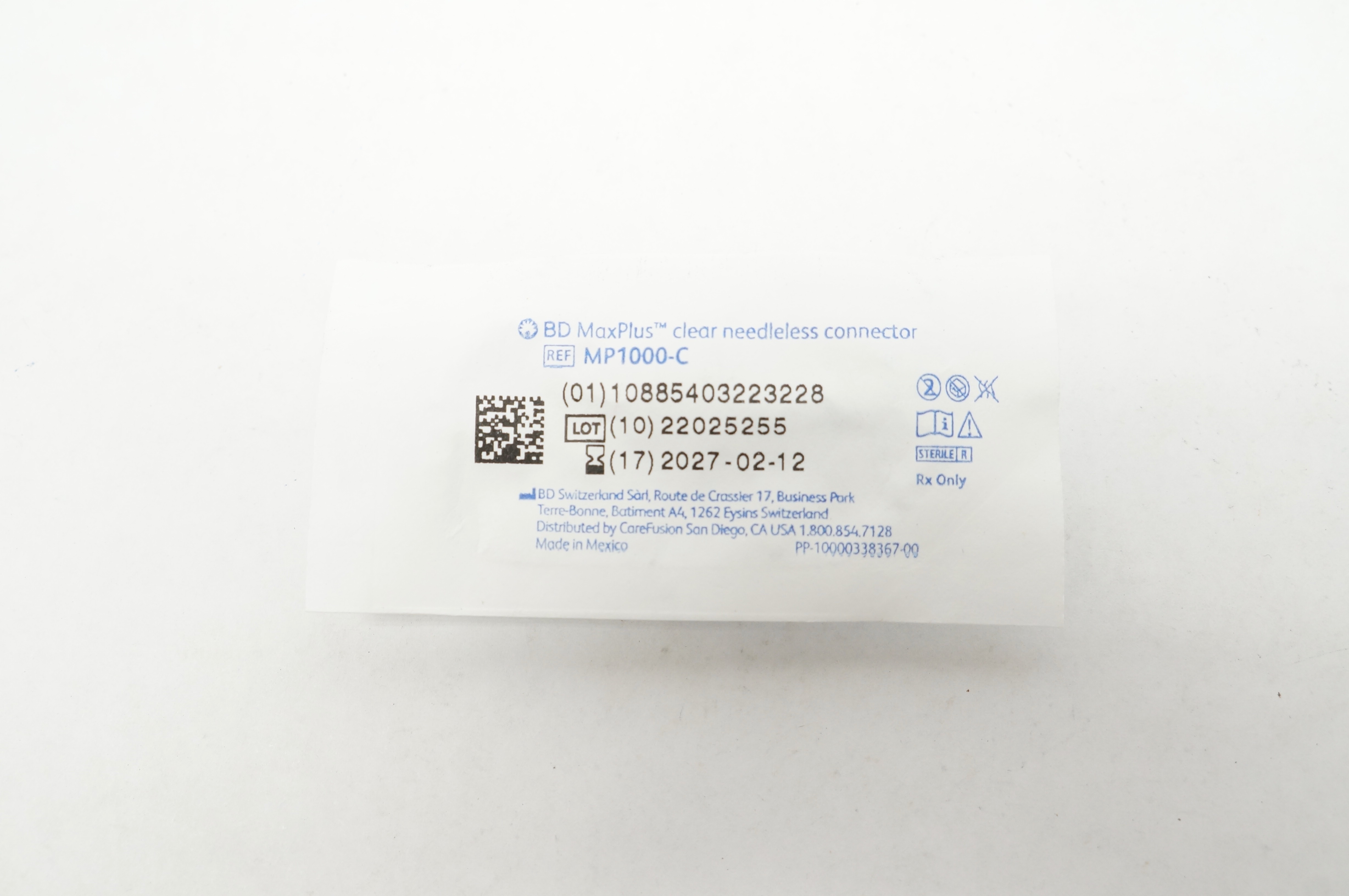 BD MP1000-C MaxPlus Clear Ndleless Connector