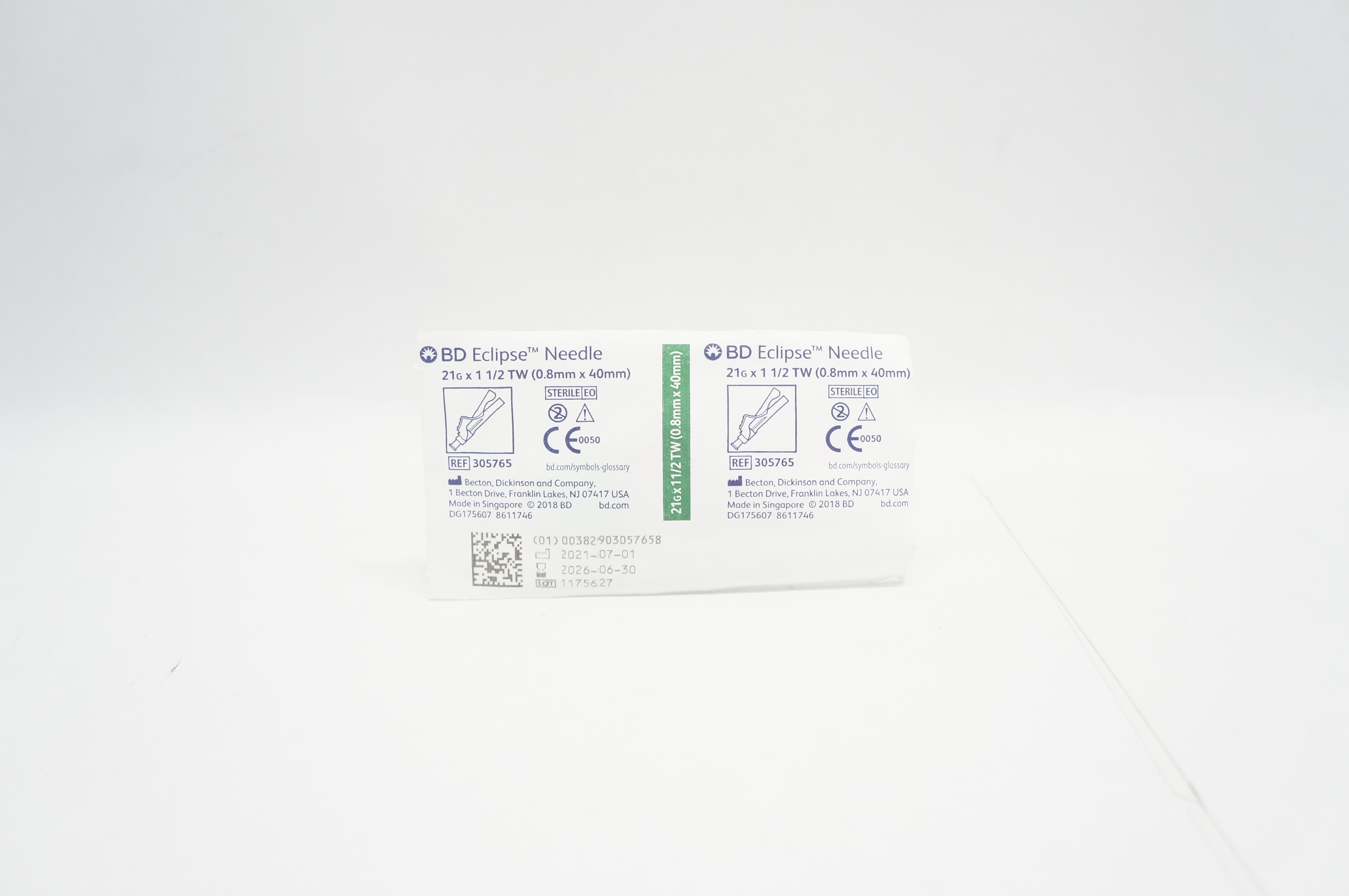 BD 305765 Eclipse Ndle 21G x 1-1/2TW