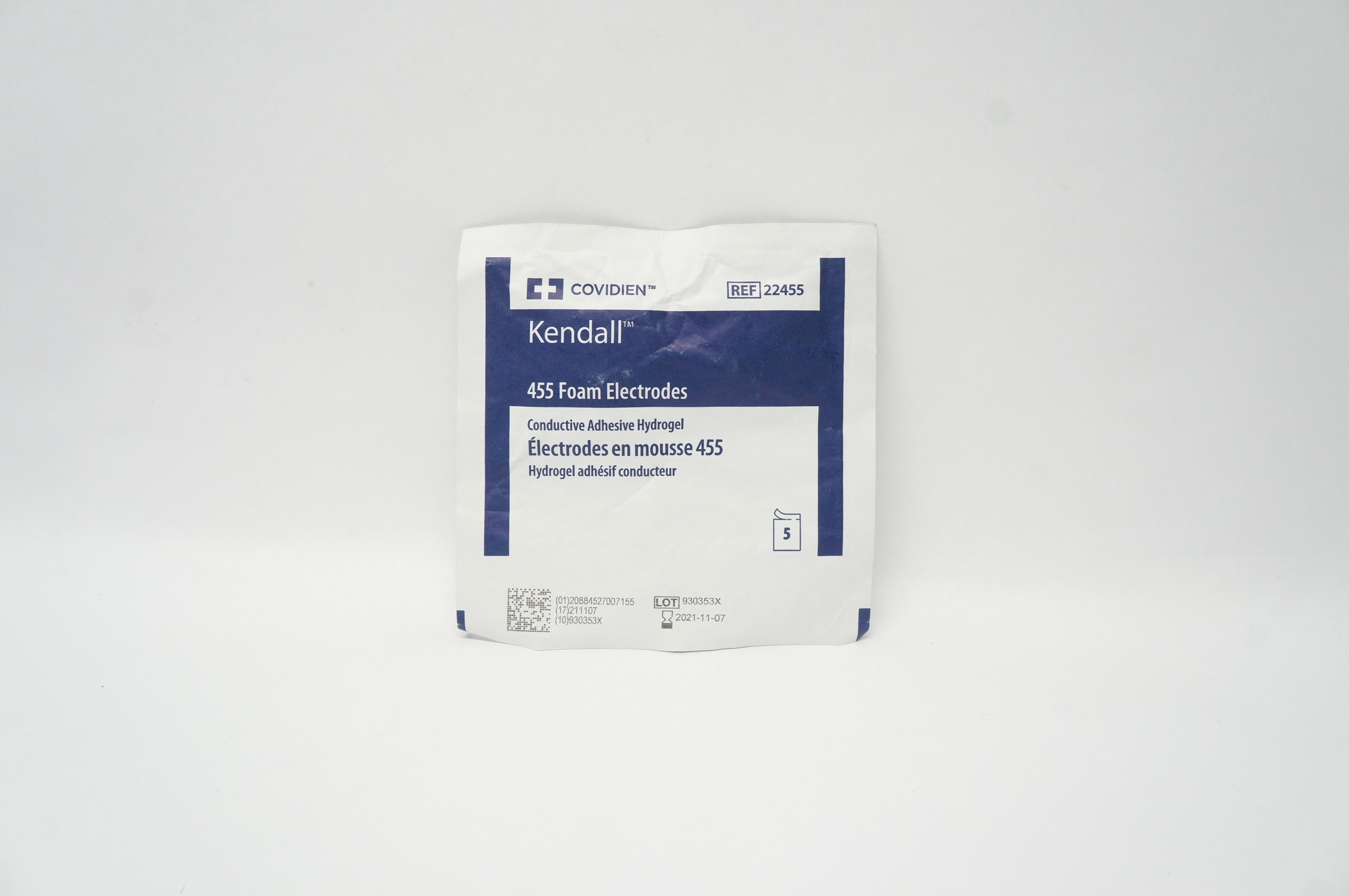 Covidien 22455 Kendall 455 Foam Electrodes (x) - Pack of 5