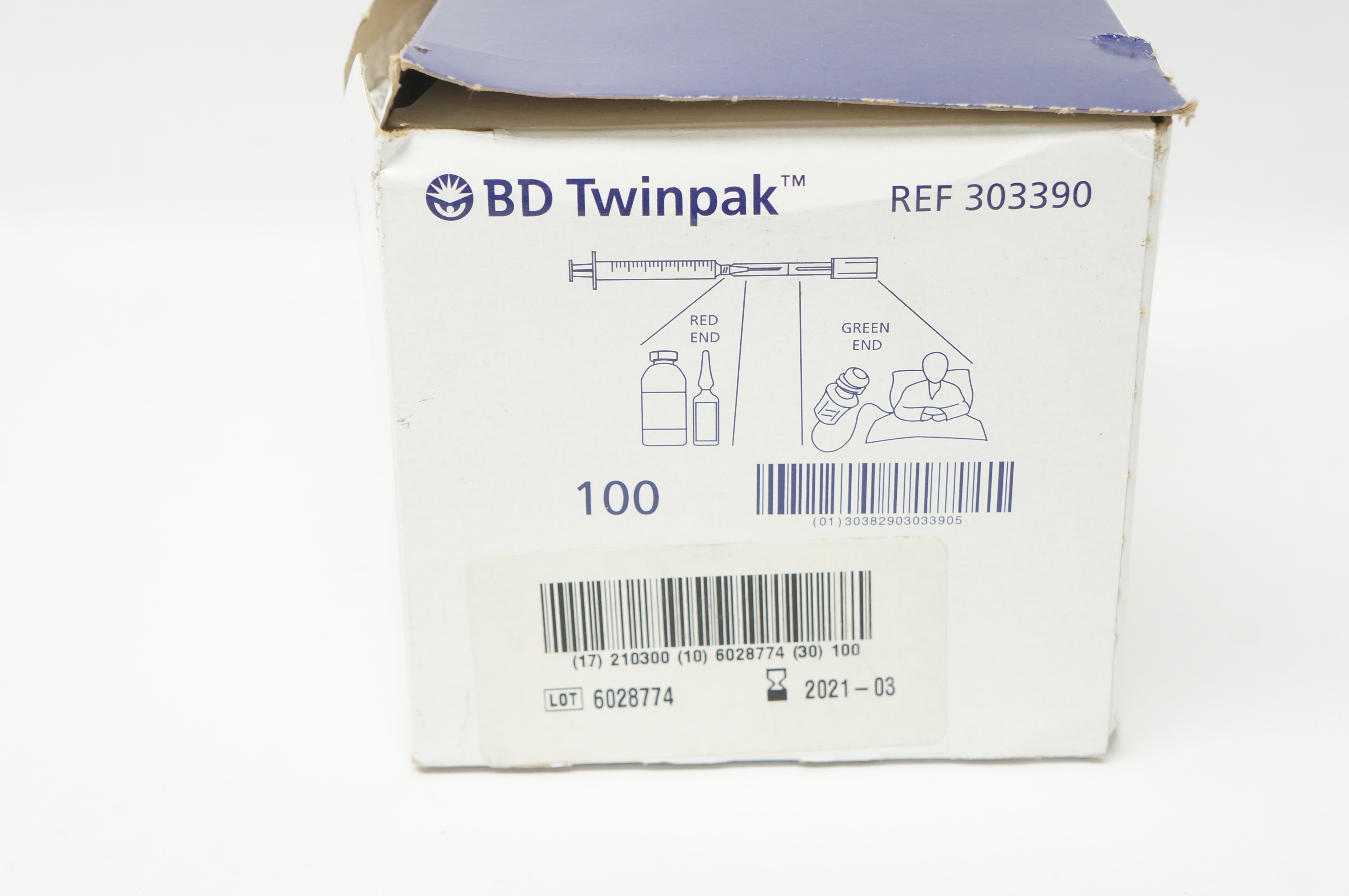 BD 303390 Twinpak Syringe (x) - Box of 100
