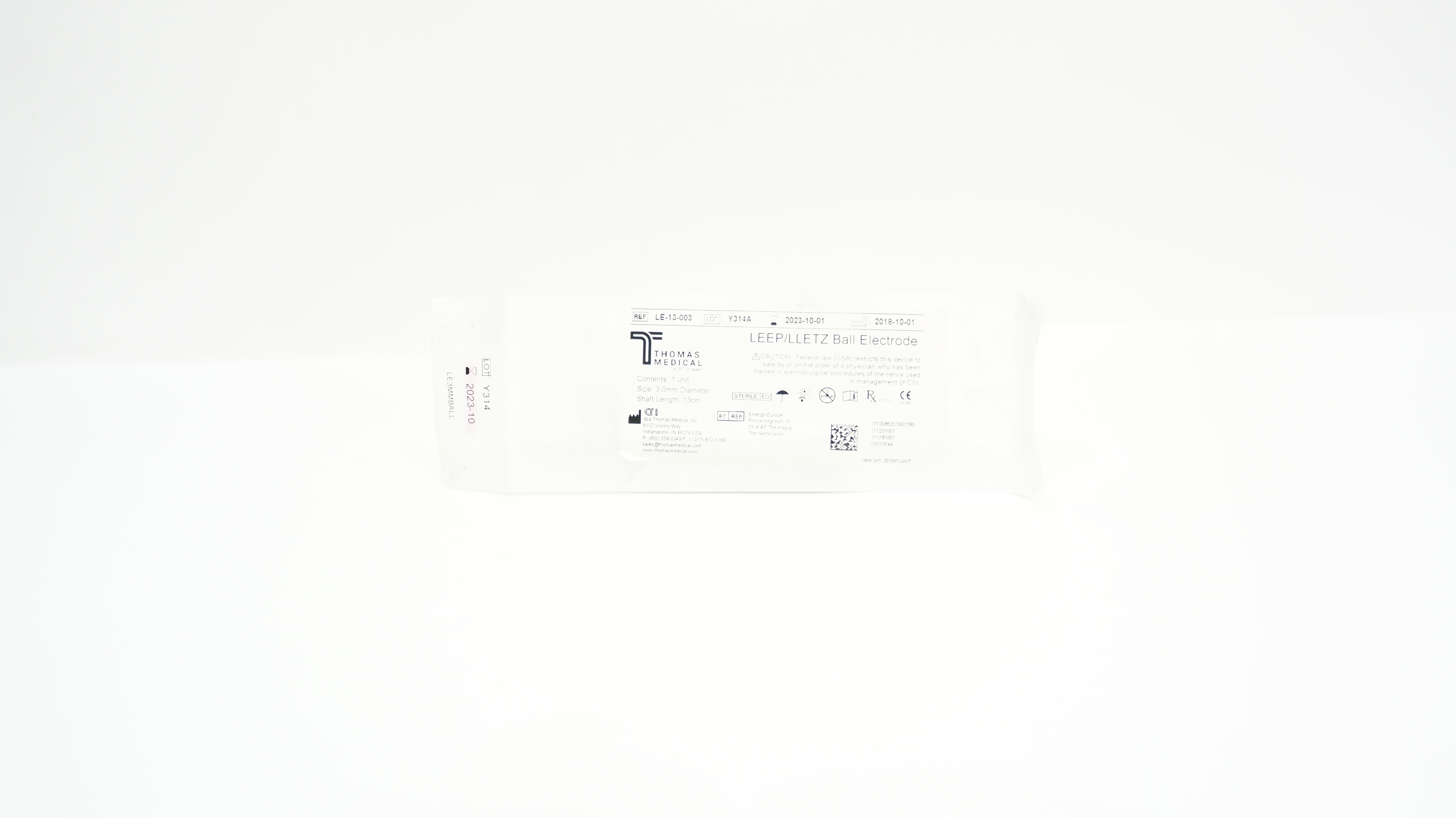 Thomas Medical LE-13-003 Disposable Ball Electrode 3.0mm x 13cm (x)