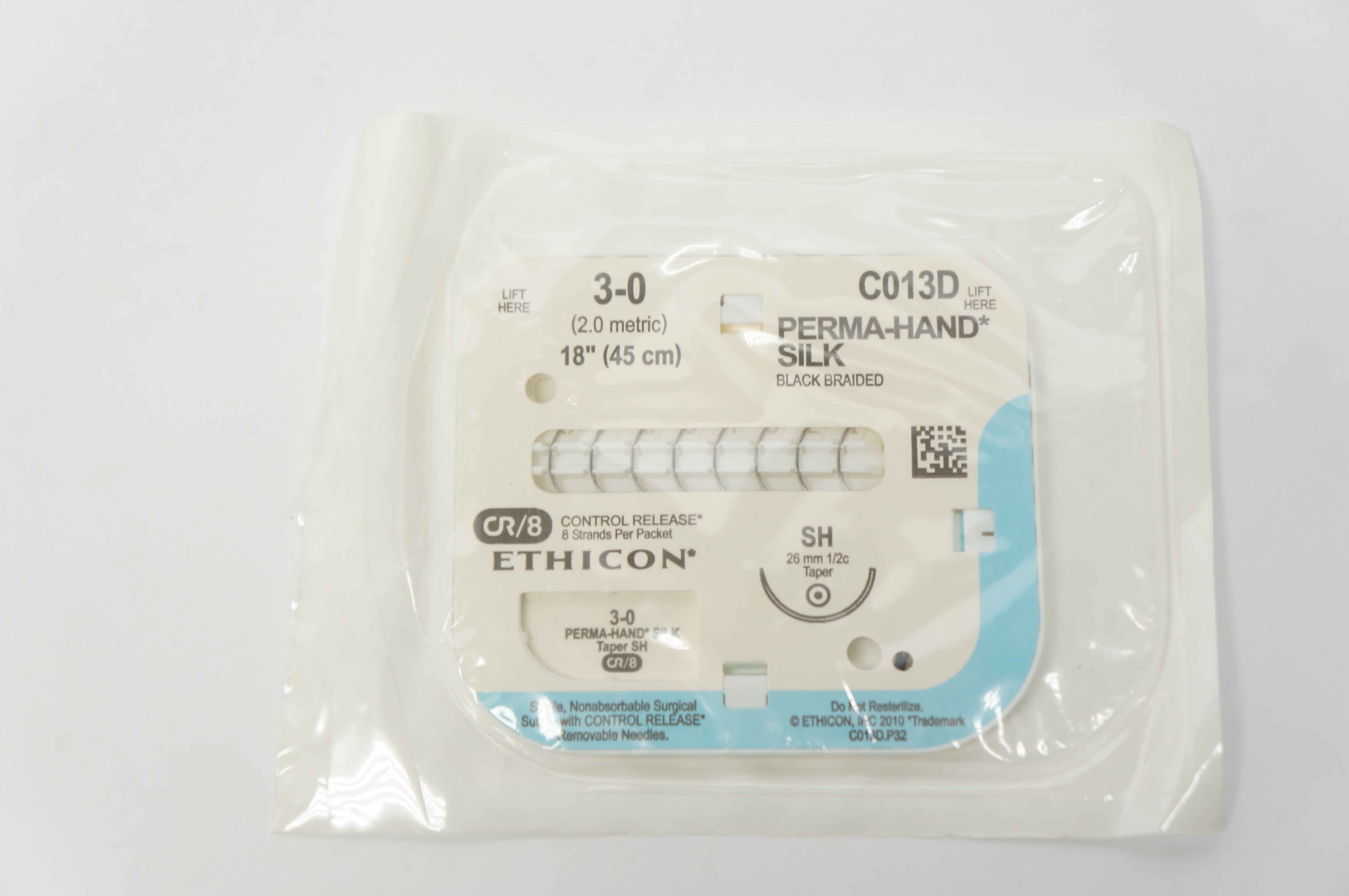 Ethicon C013D 3-0 PERMA-HAND SILK, SH, 26mm 1/2c Taper, 18inch (x)