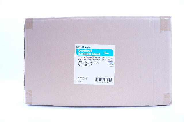 MediChoice 55882 Overhead Isolation Gown Blue Universal Level 2 - Case of 100