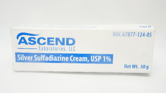 Ascend NDC67877-124-05 Silver Sulfadiazine Cream, USP 1%, 50g