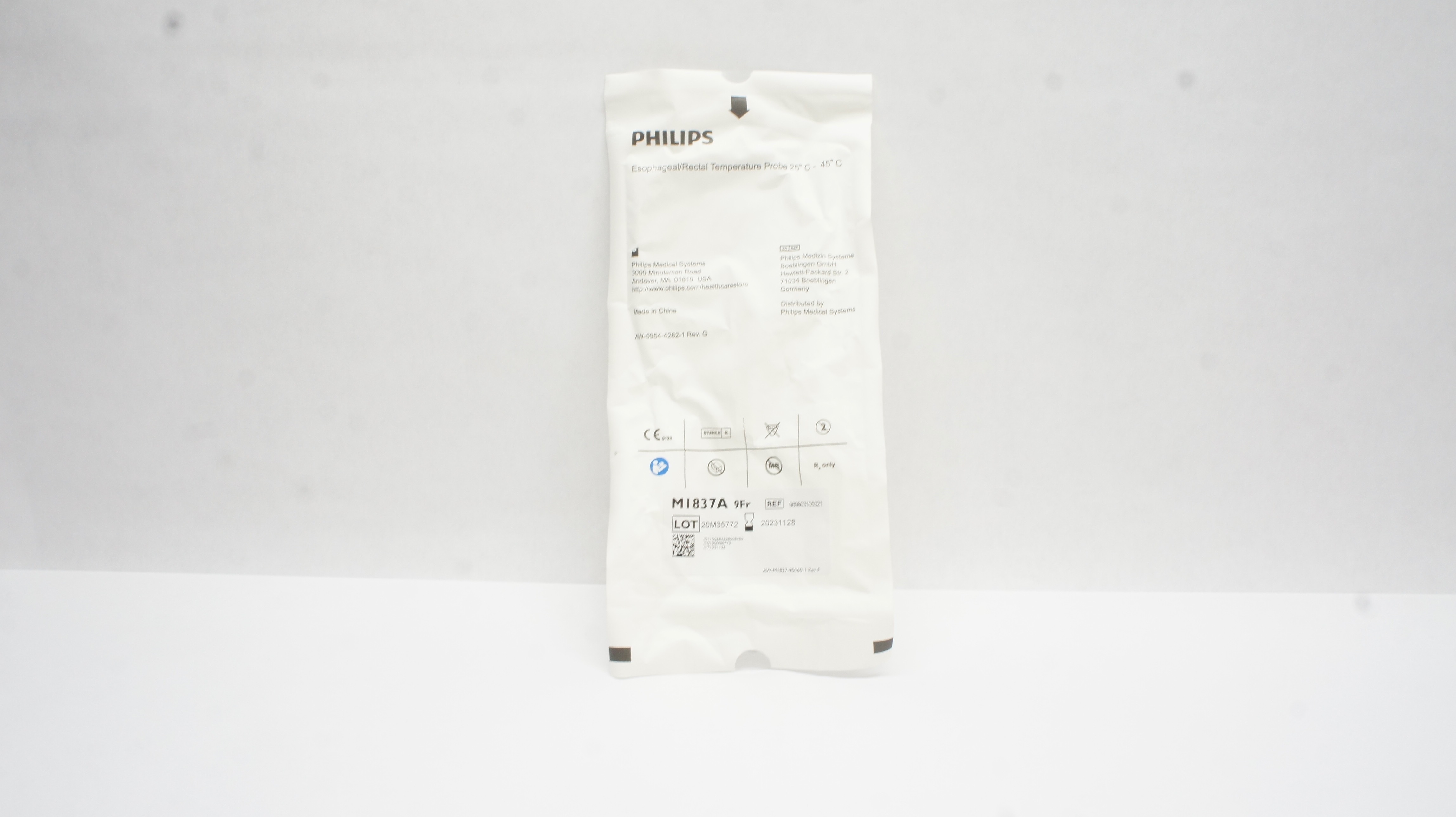 Philips 989803105321 Esophageal/Rectal Temperature Probe 25- 45 Degree C