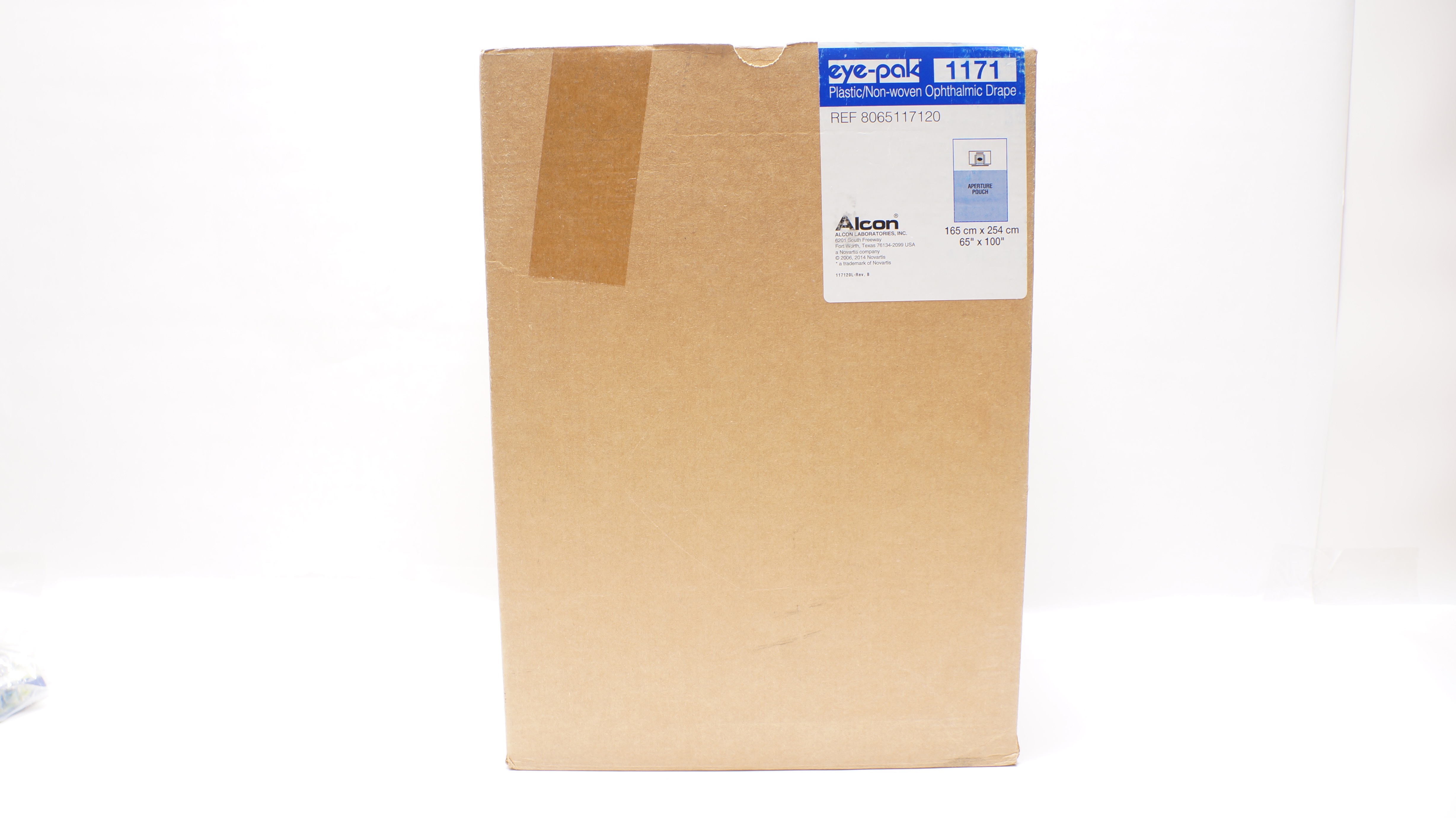 Alcon 8065117120 Eye-Pak Plastic Ophthalmic Drape 65 x 100inch (x) - Case of 10