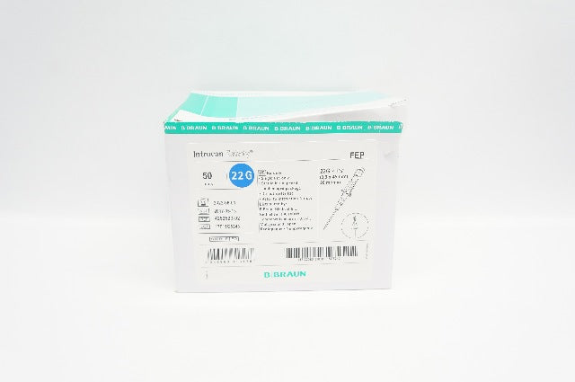 Braun 4252520-02 Introcan Safety IV Cath. 22G x 1-3/4inch 26ml/min(x)- Box of 16