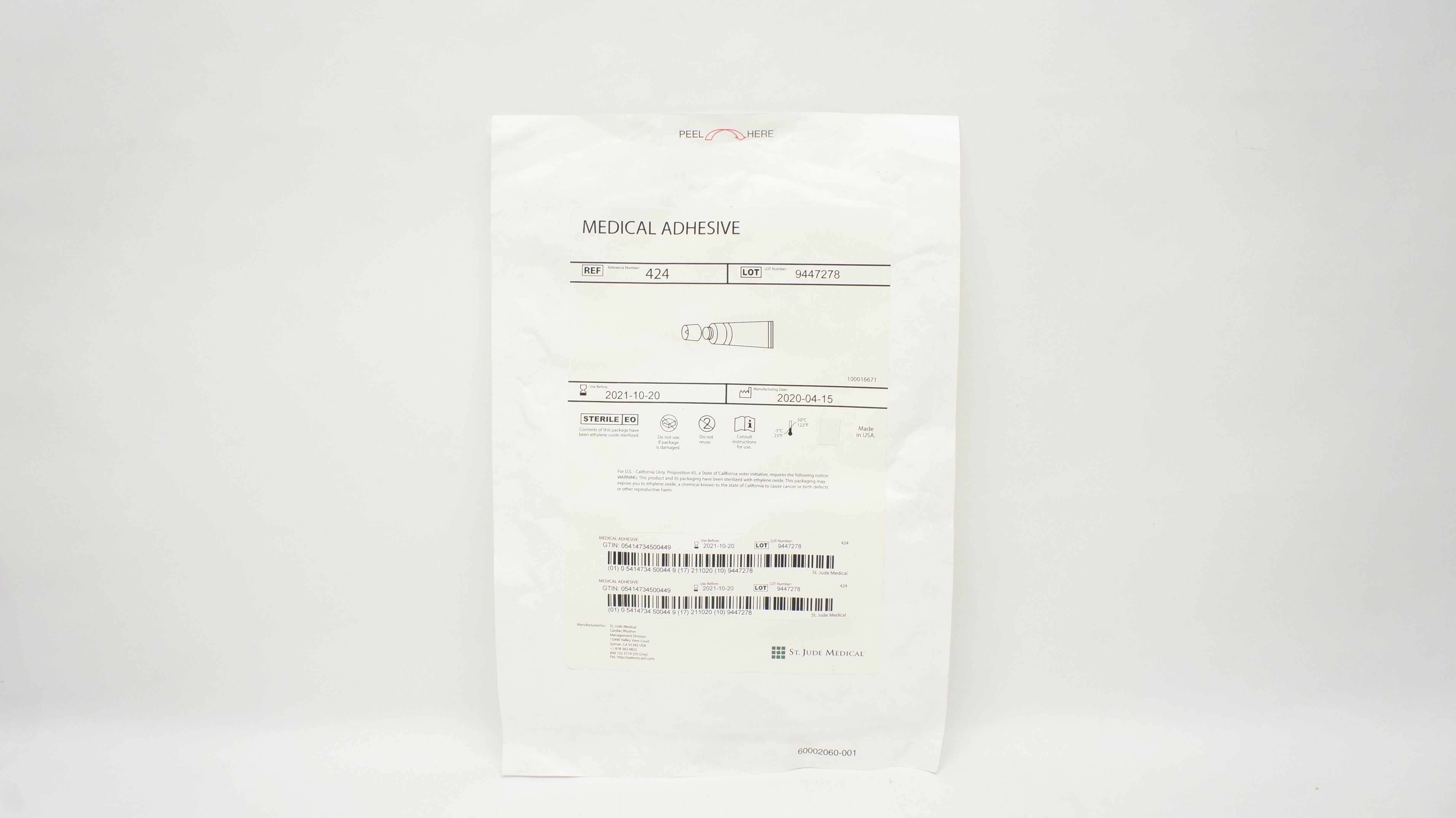 St. Jude Medical 401773 PACEL Bipolar Pacing Cath. 5F x 110cm (x)