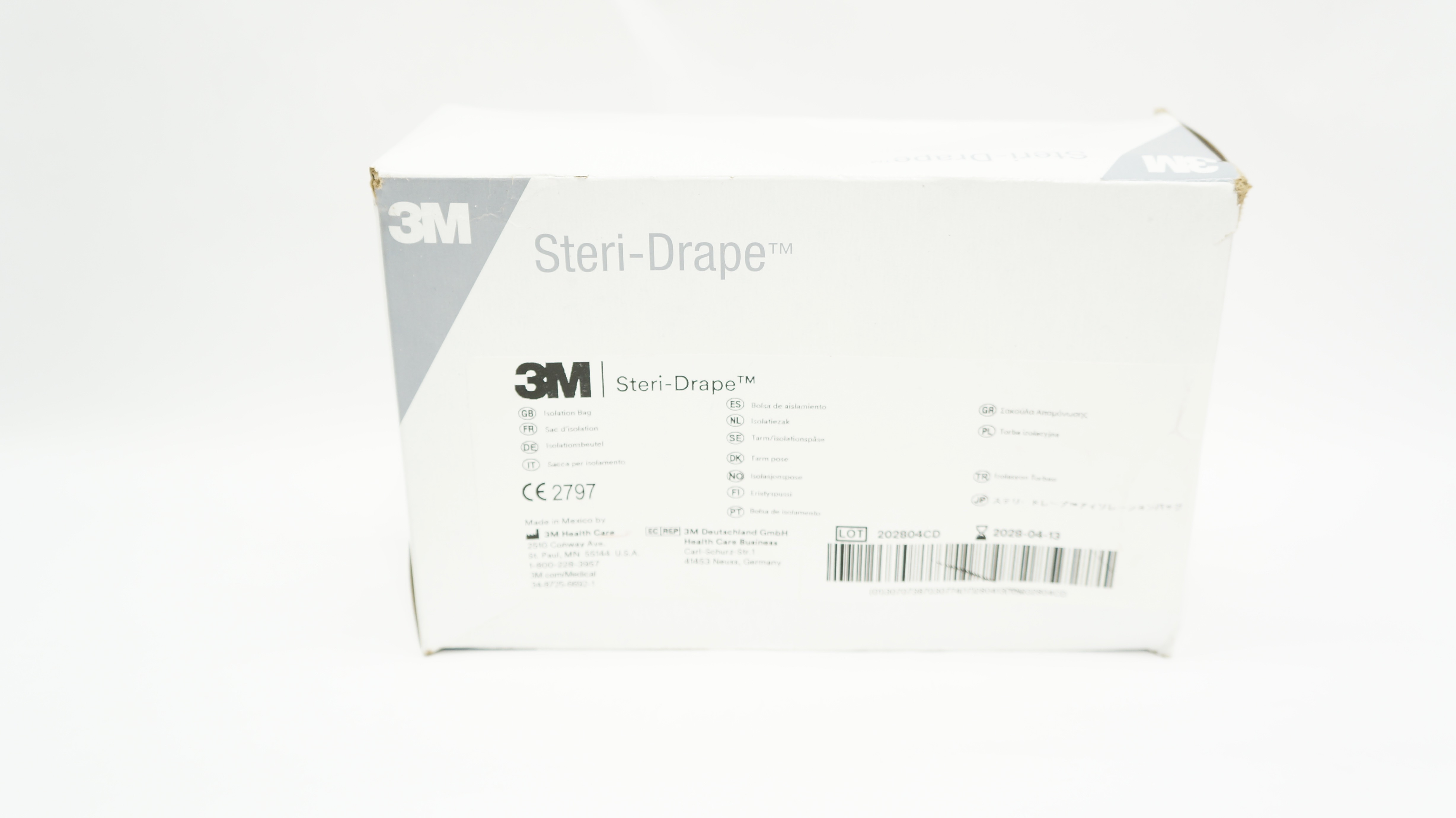 3M 1003 Steri-Drape Isolation Bag 20inch x 20inch - Box of 8
