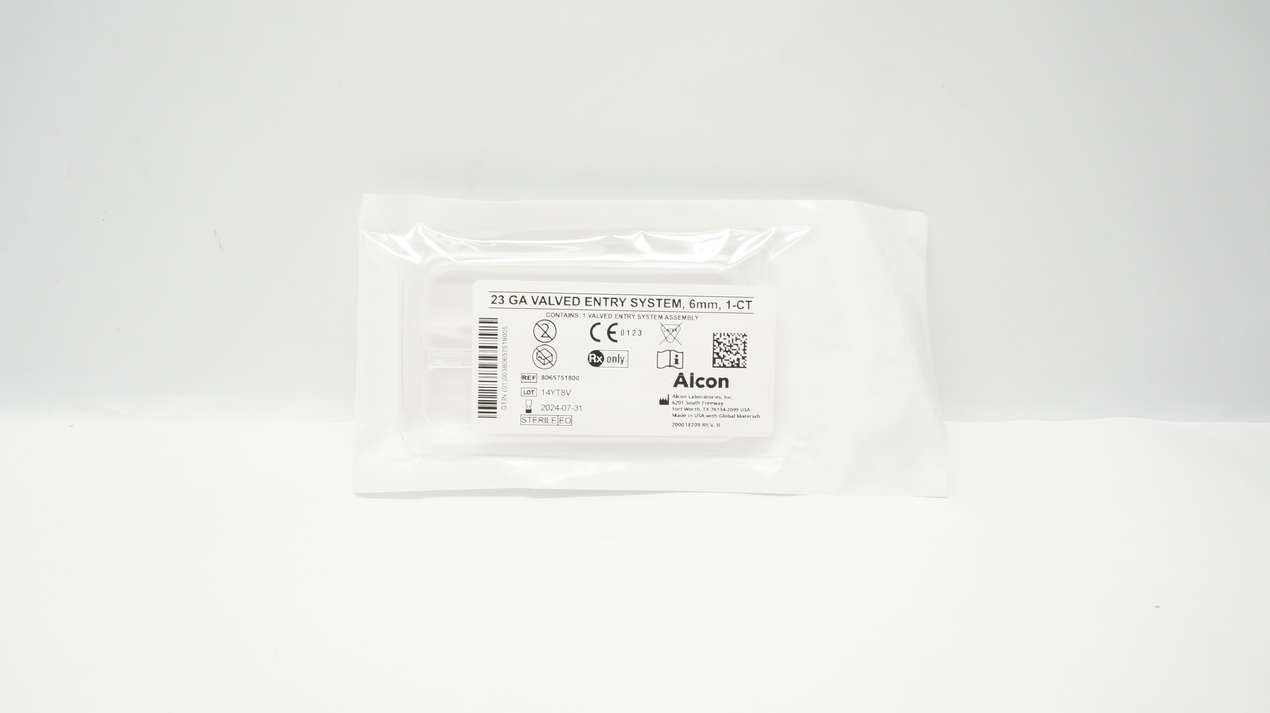 Alcon 8065751800 23Ga Valved Entry System, 6mm, 10CT (x)