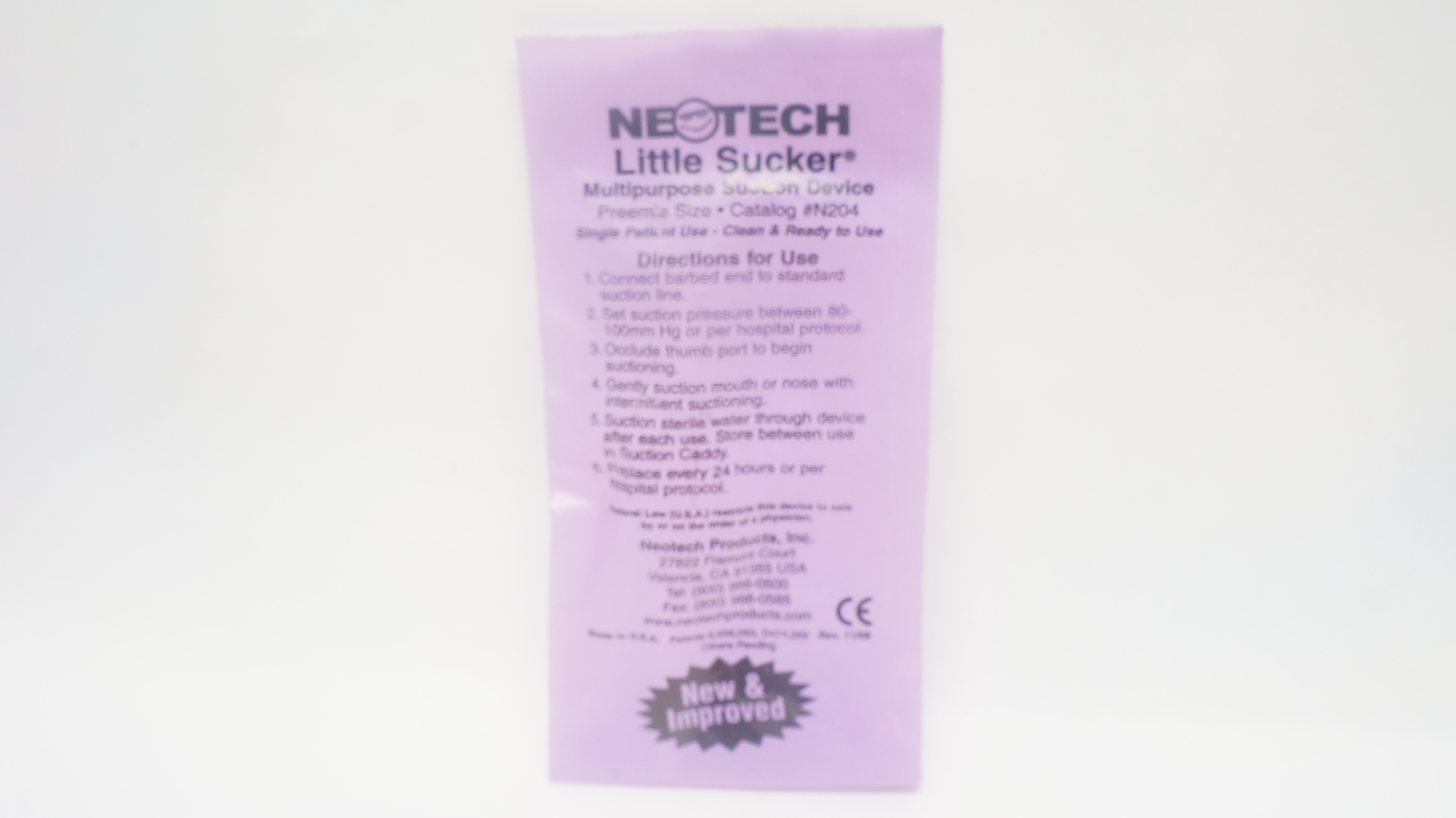 Neotech N204 Little Sucker Multipurpose Suction Device, Preemie Size