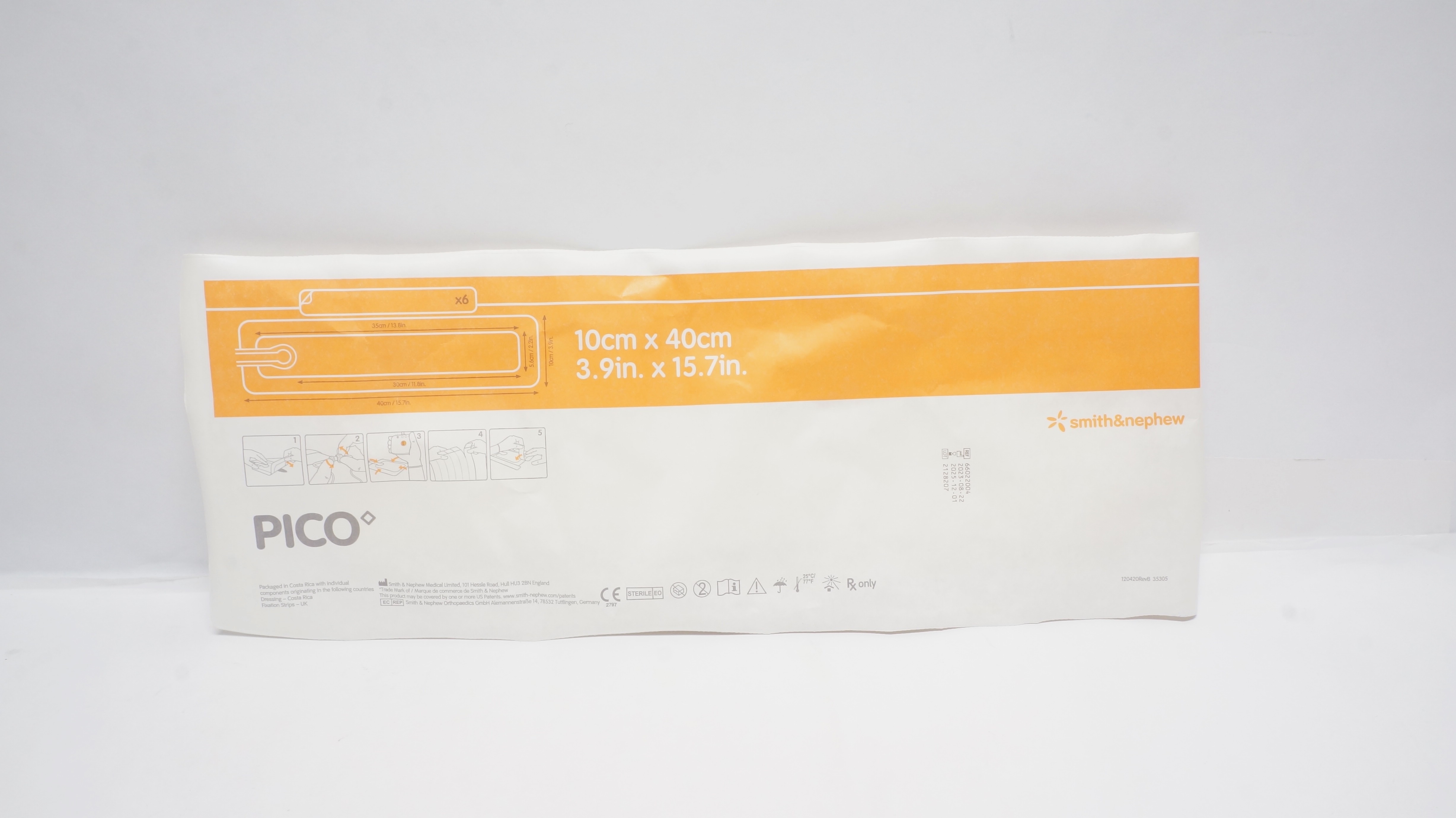 Smith&Nephew 66022004 Negative Pressure Two Dressing Kit 3.9inch x 15.7inch (x)