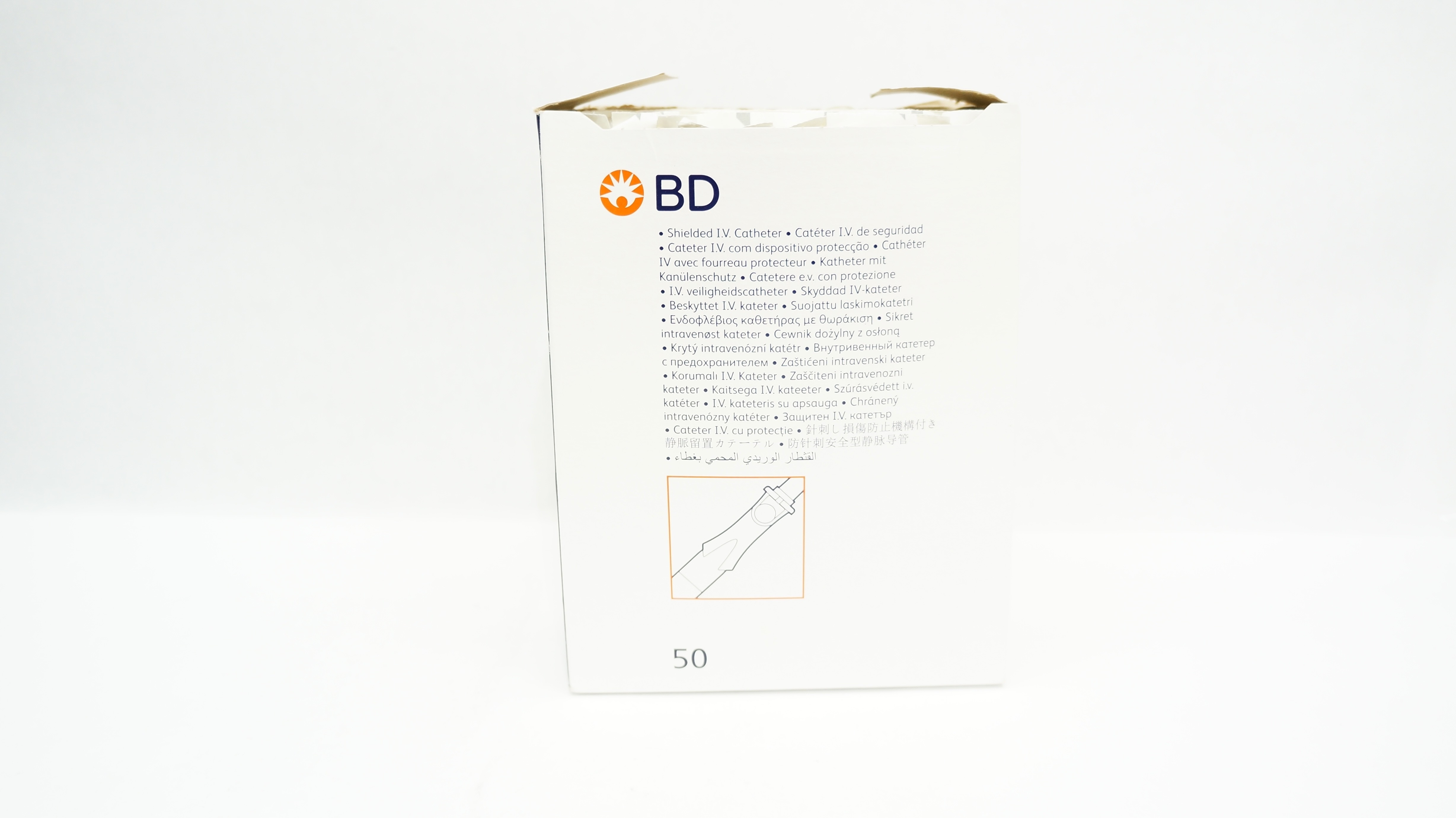 BD 382554 Insyte Autoguard BC Shielded IV Cath. 16GA x 1.16 inch - Box of 50