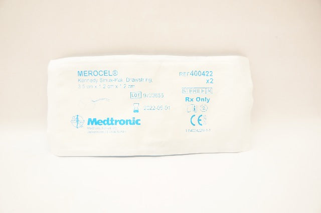 Medtronic 400422 Merocel Kennedy Sinus-Pak Drawstring 3.5x1.2x1.2cm-Pack of 2(x)