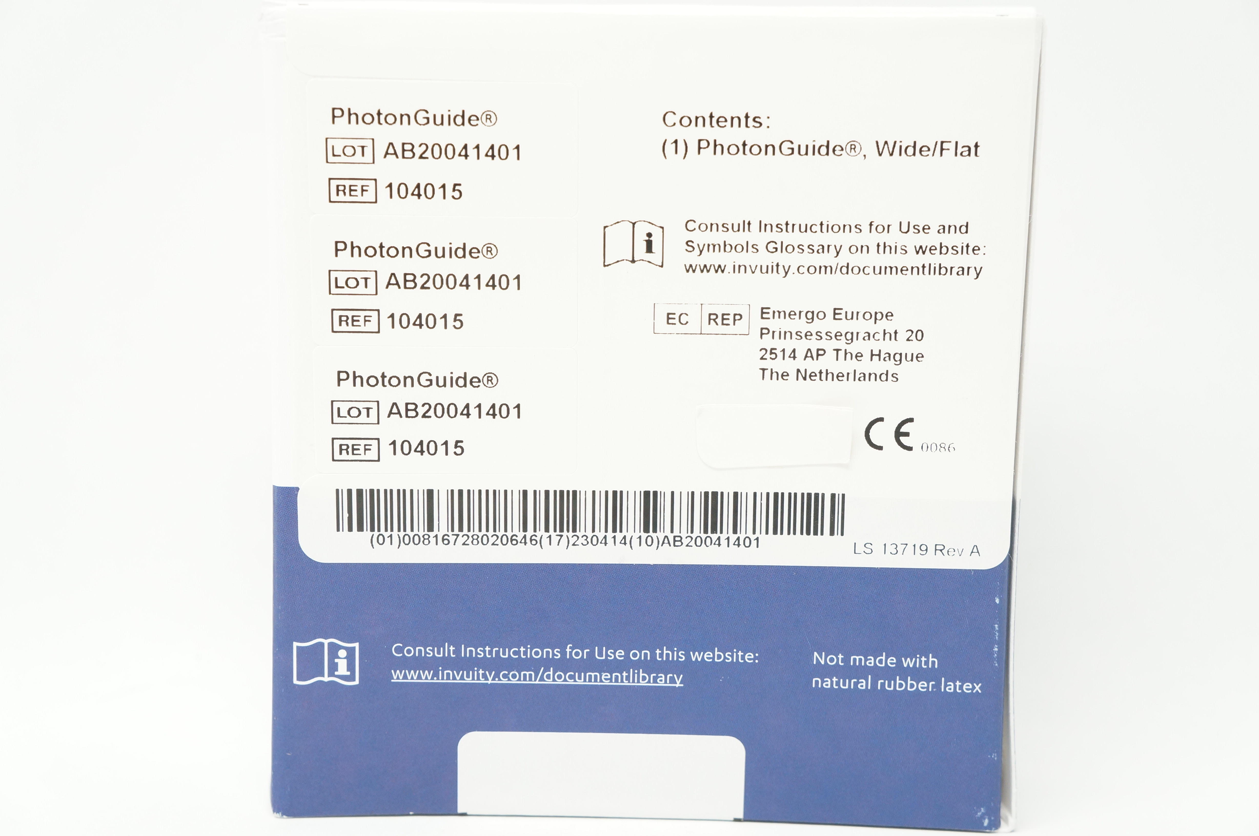 Invuity 104015 PhotonGuide Illuminator Wide Flat