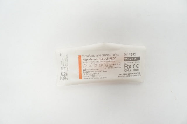 Smiths Medical 4292 Jelco Hypodermic Needle-Pro 25G x 1 in.