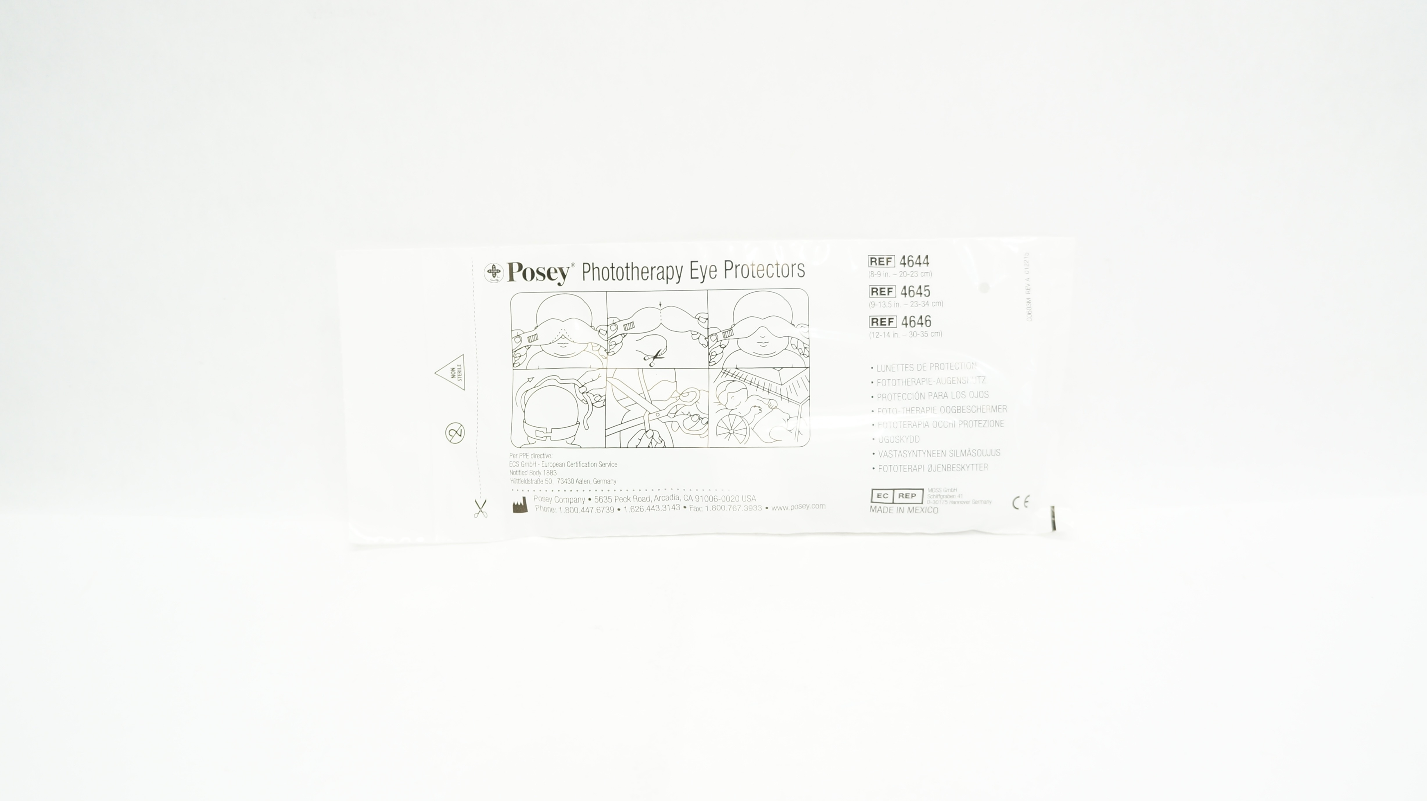 Posey 4646 Phototherapy Eye Protectors 12-14 inch