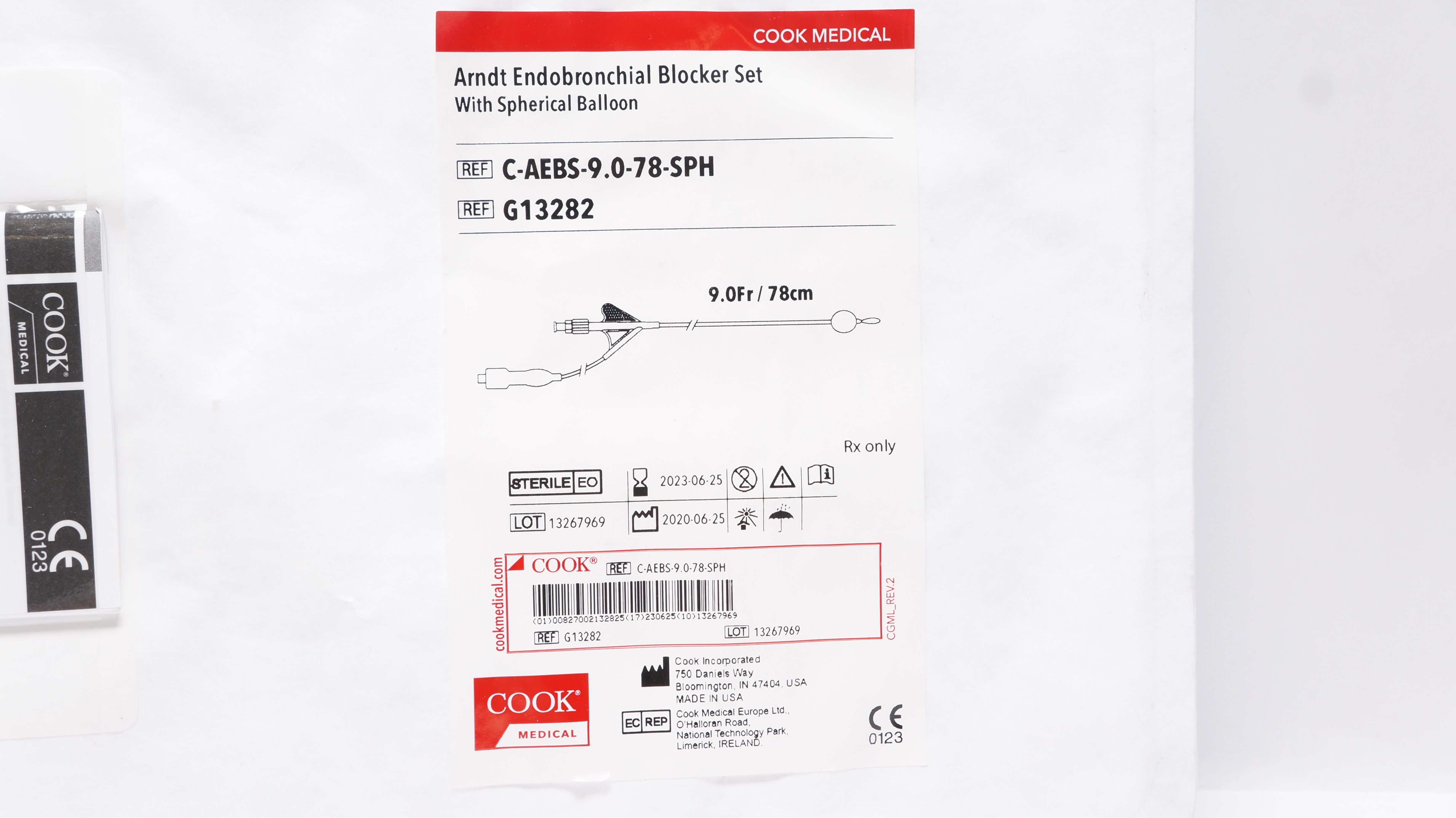 Cook Medical G13282 Arndt Endobronchial Blocker Set w/Balloon 9.0Fr/78cm (x)