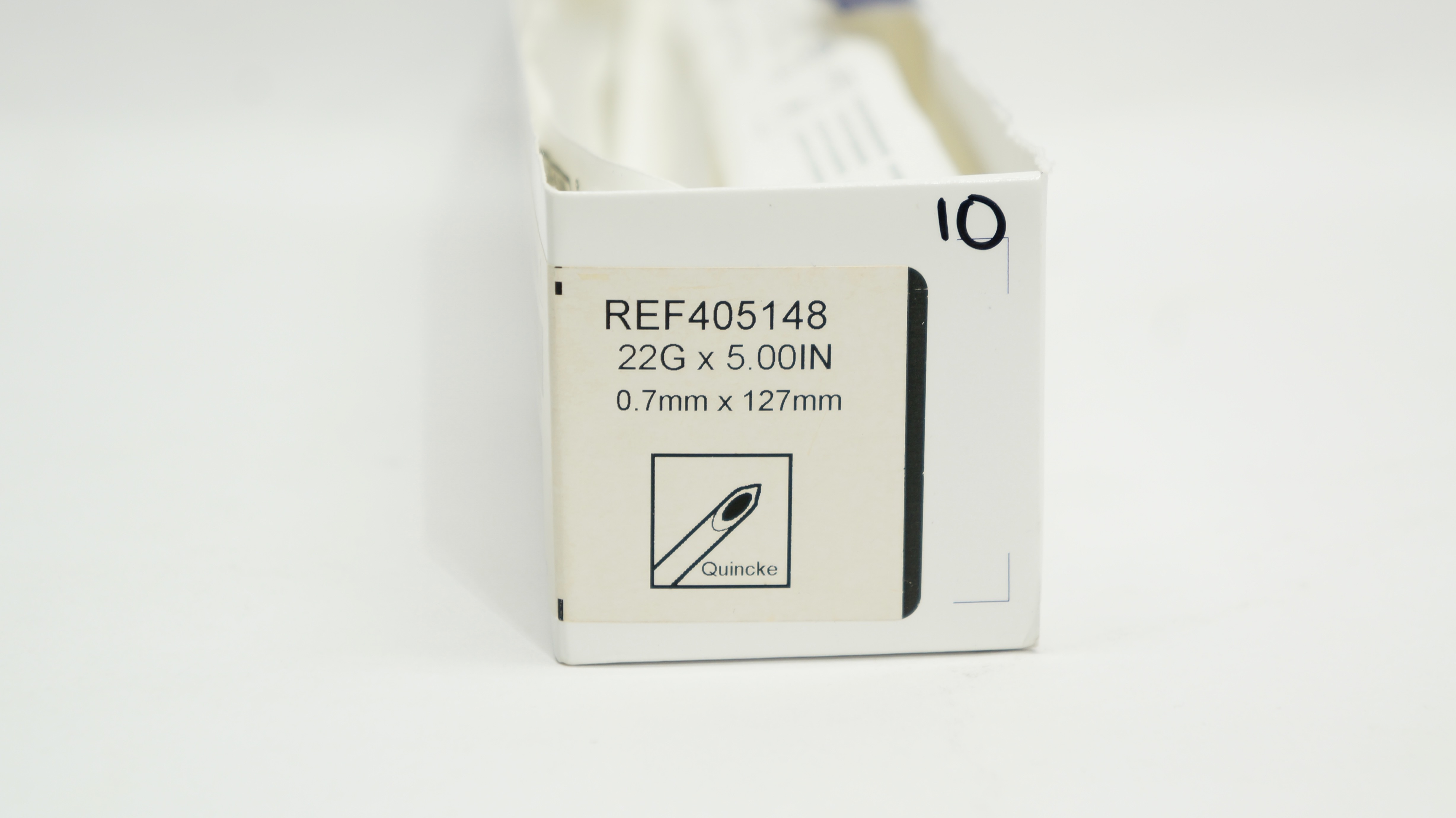 BD 405148 Spinal Ndle, Quincke Type Point 22 GA x 5.00 inch (x) - Box of 7