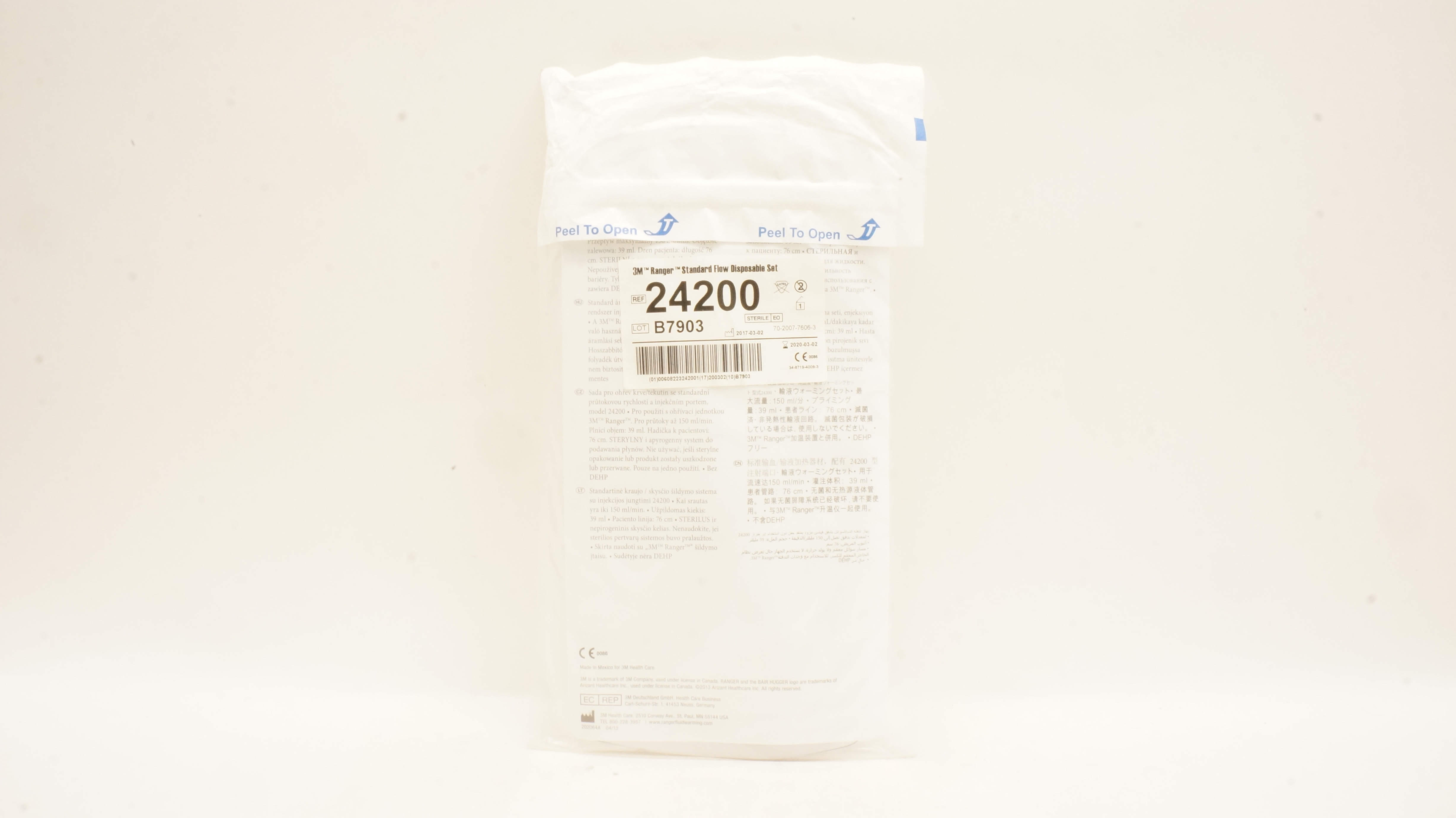 3M 24200 Ranger Standard Flow Blood/Fluid Warming System Sterile (x)