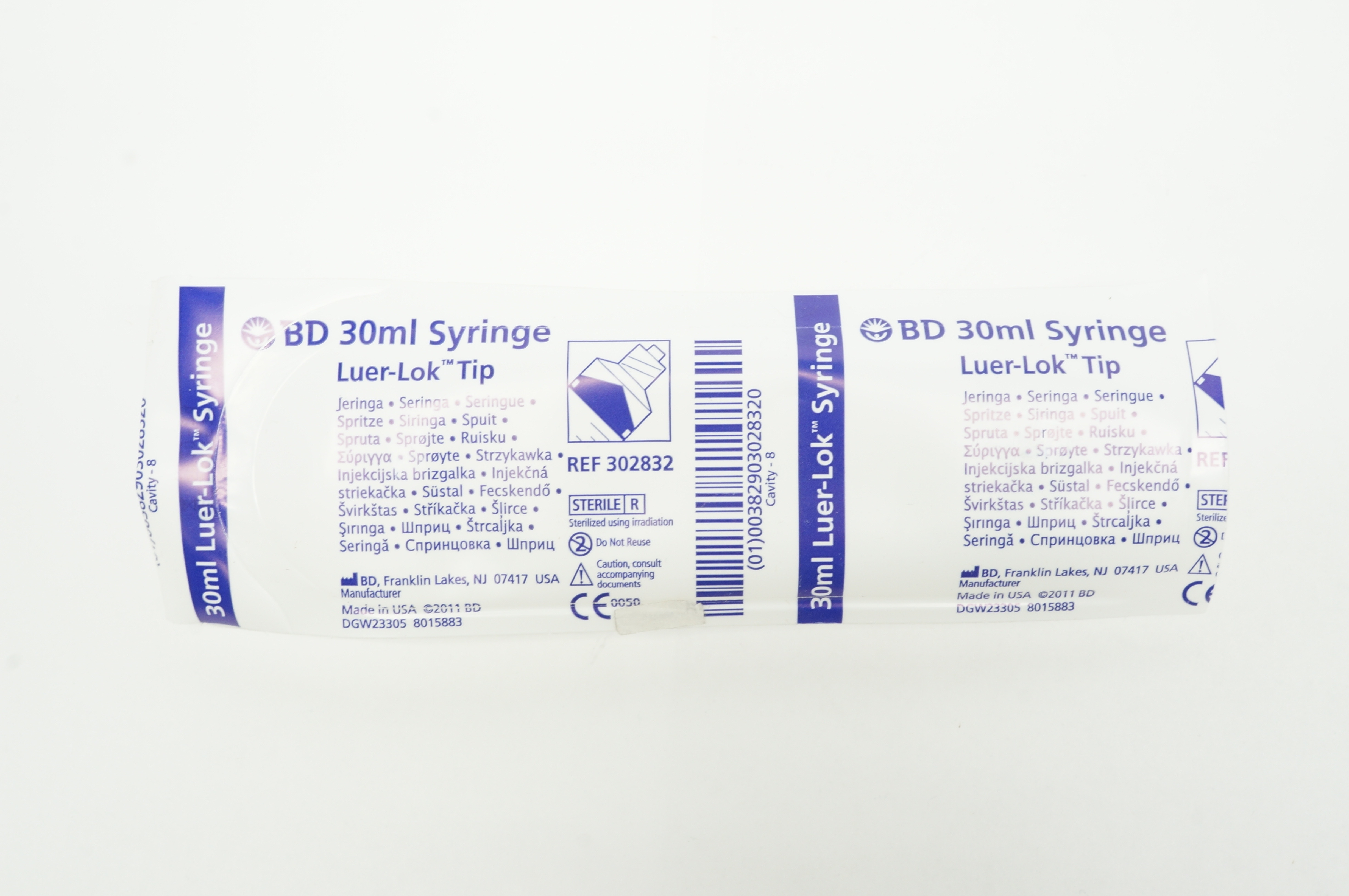 BD 302832 Luer-Lok Tip, Syringe 30ml (x)