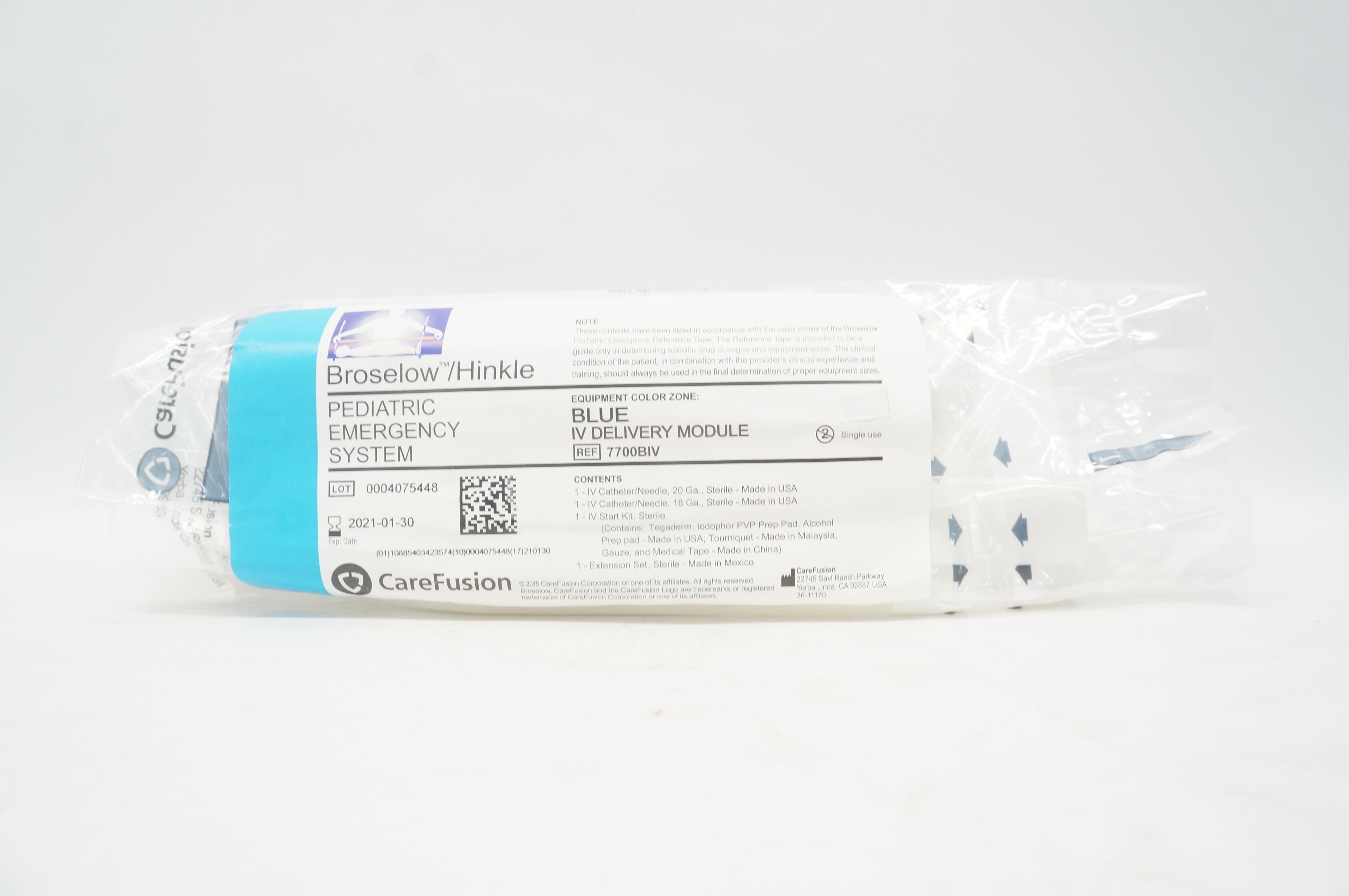 CareFusion 7700BIV Broselow/Hinkle Pediatric Emergency, Blue (x)