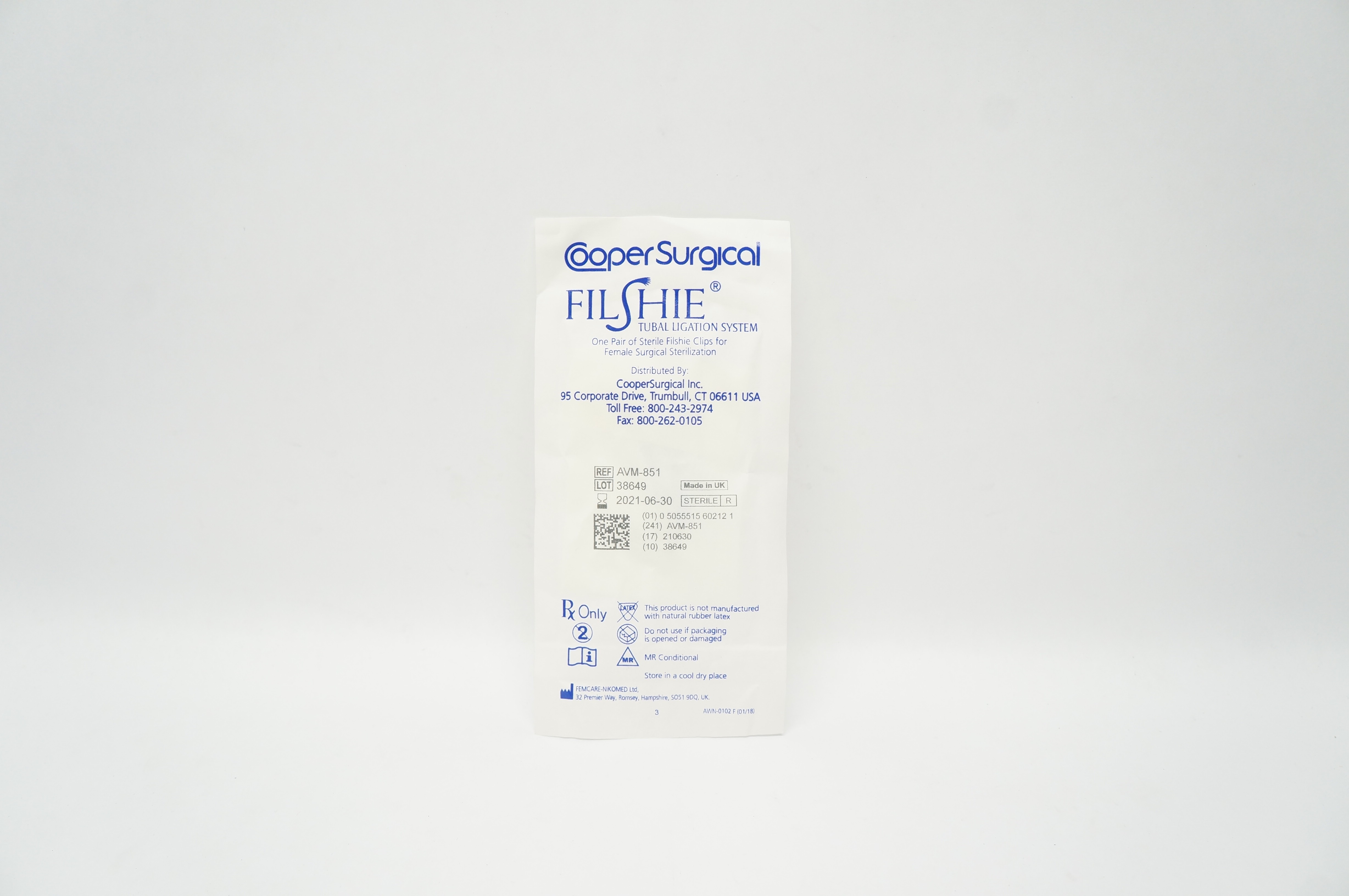 Cooper Surgical AVM-851 FILSHIE Tubal Ligation System (x)