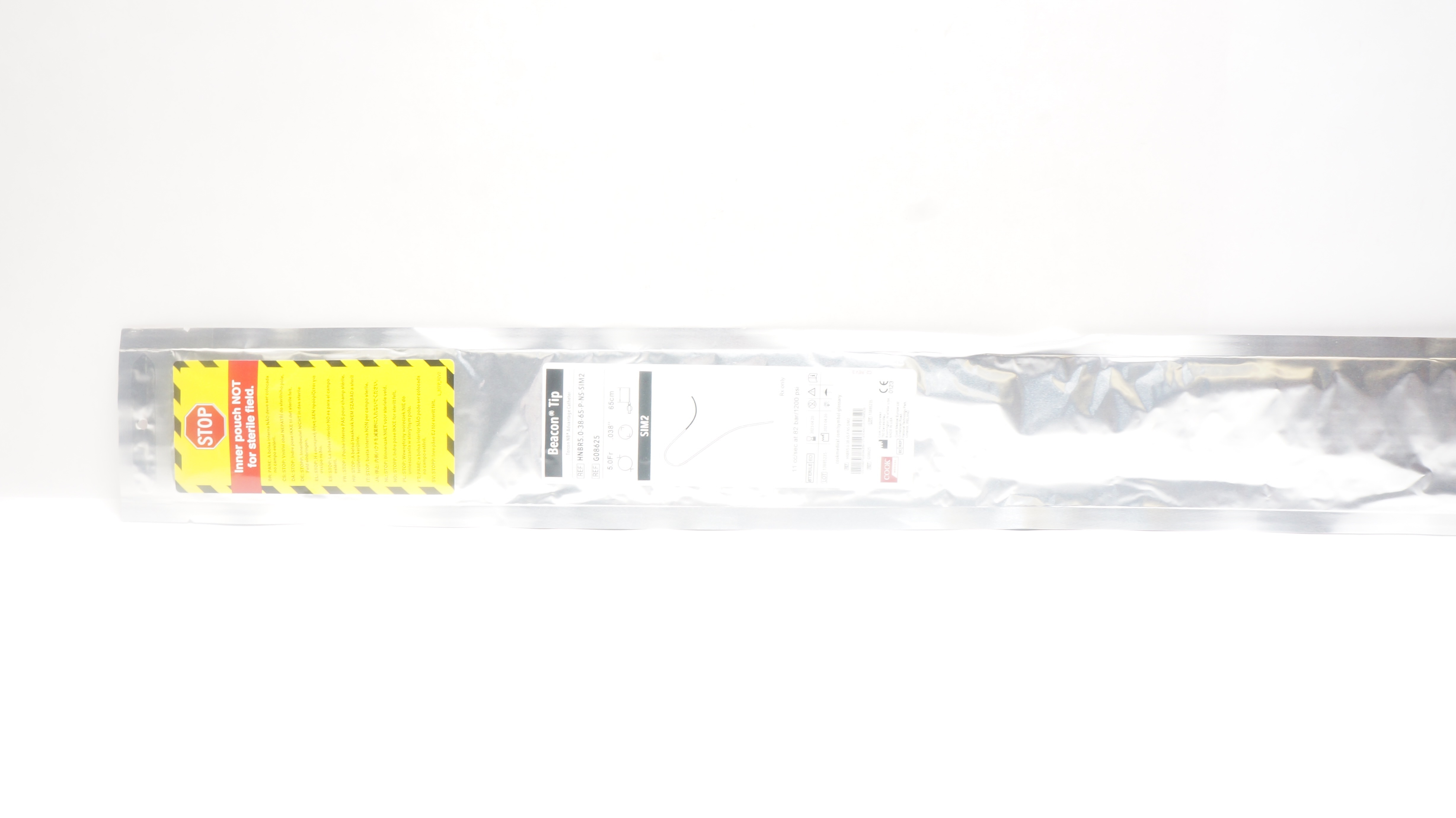 Cook G08625 Beacon Tip Tarcon NB Advantage Cath. 5Fr x 0.038inch x 65cm SIM2 (x)