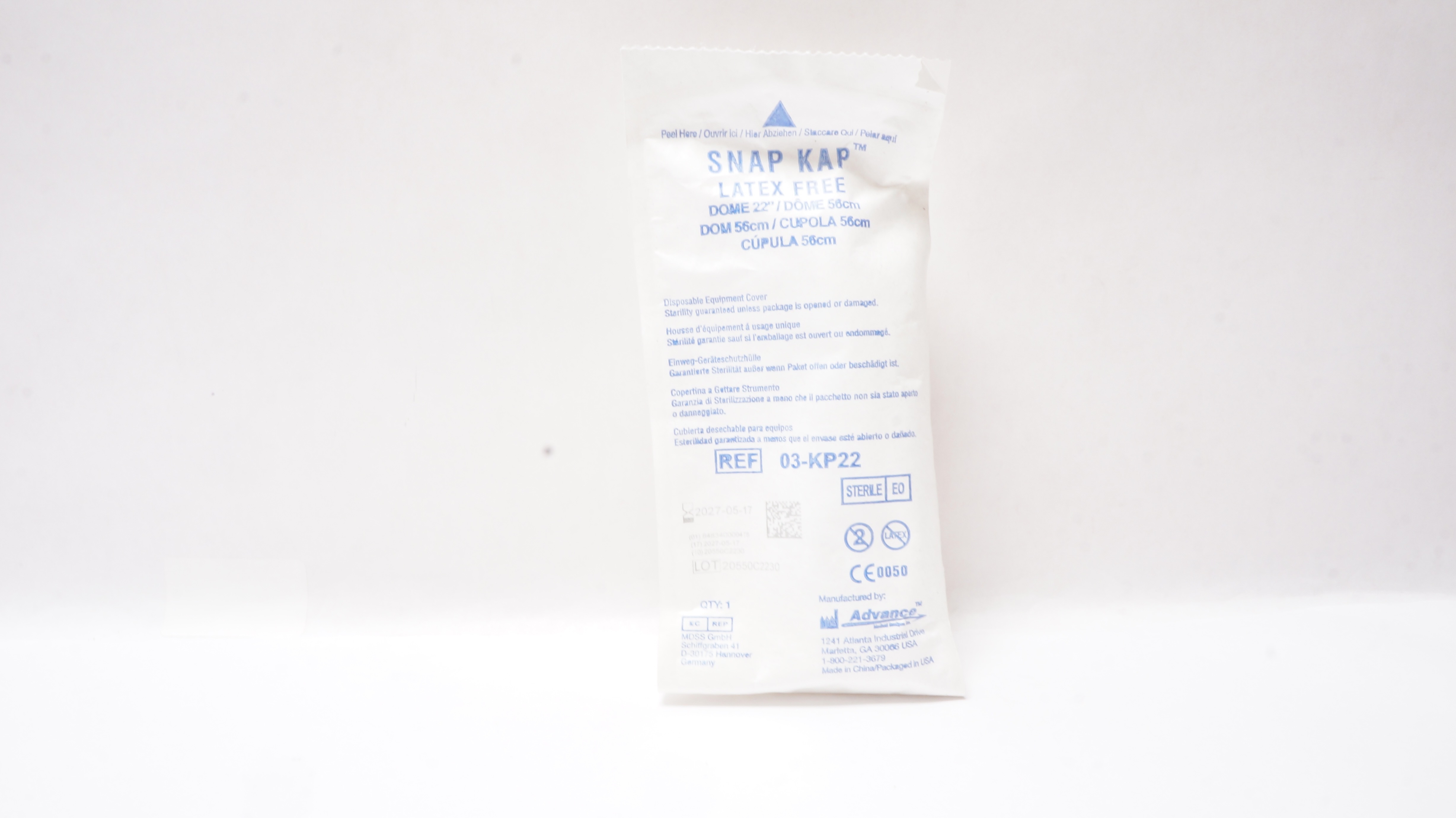 Advance 03-KP22 Snap Kap Disposable Equipment Cover Dome 22inch