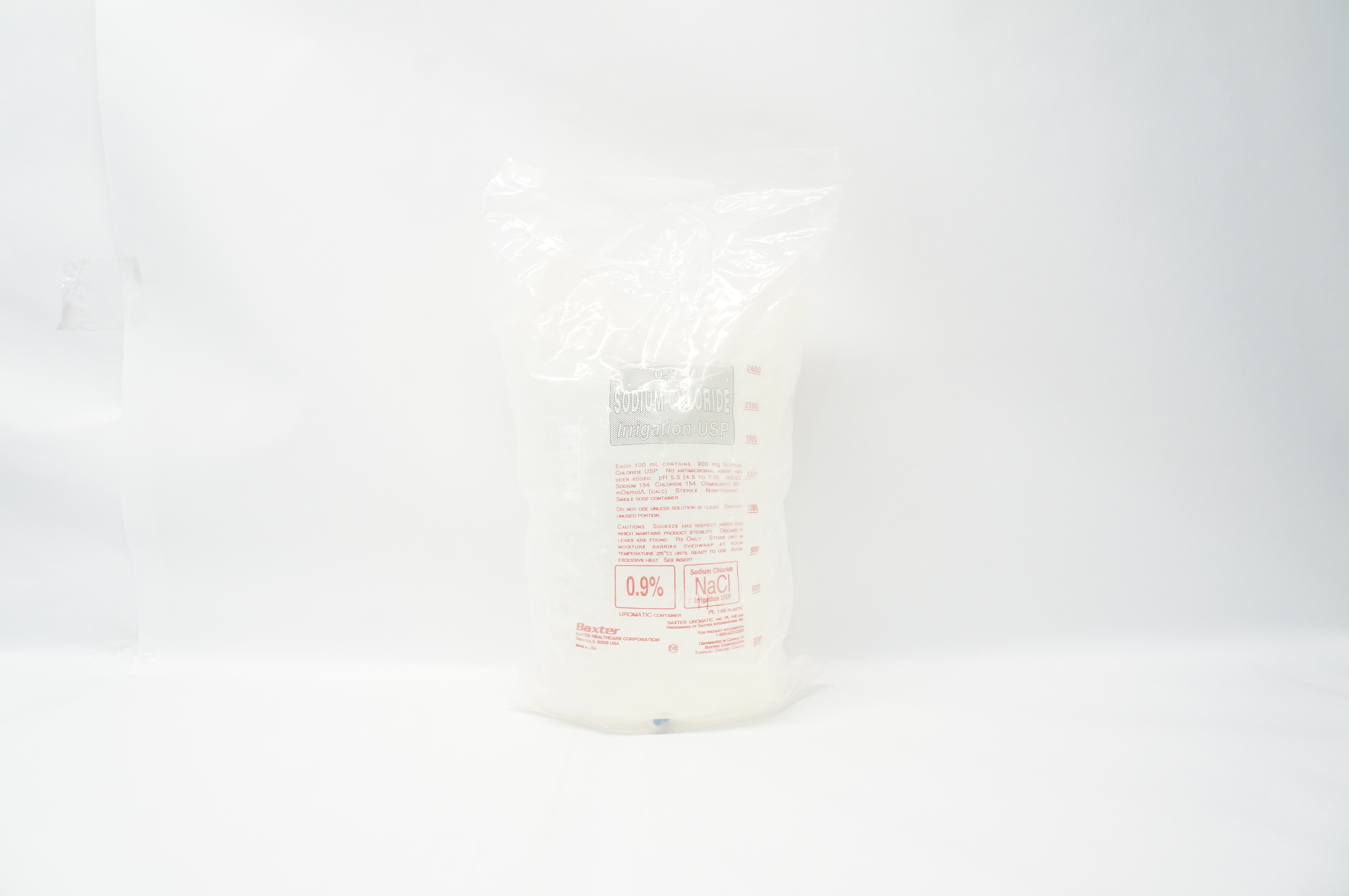 Baxter 2B7127 0.9% Sodium Chloride Irrigation USP 3000 mL
