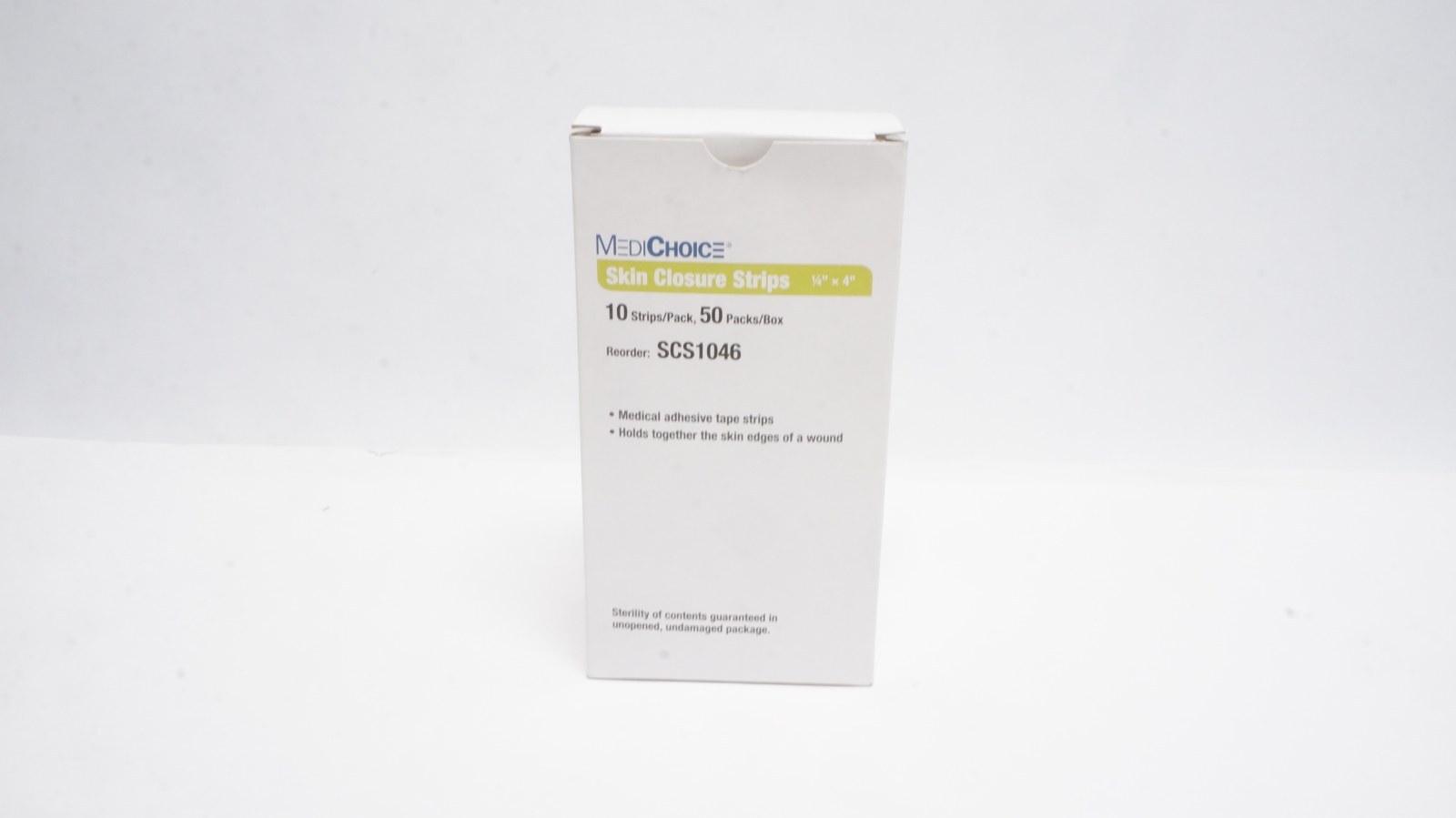 MediChoice SCS1046 Skin Closure Strips 1/4" x 4" - 50 Packs of 10