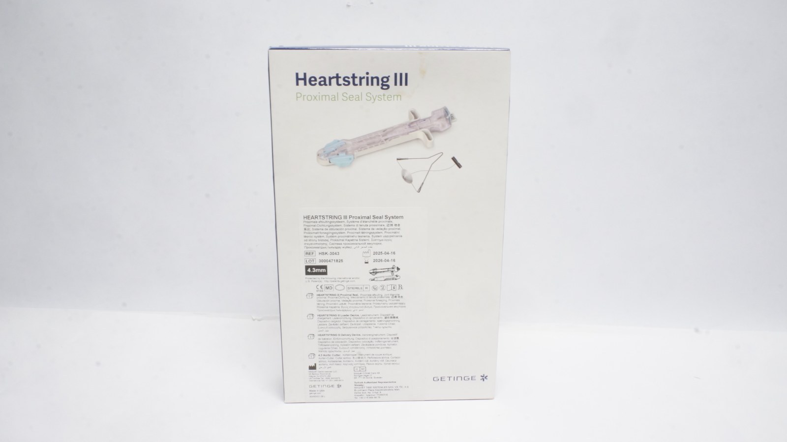 Getinge HSK-3043 Heartstring III Proximal Seal System 4.3mm